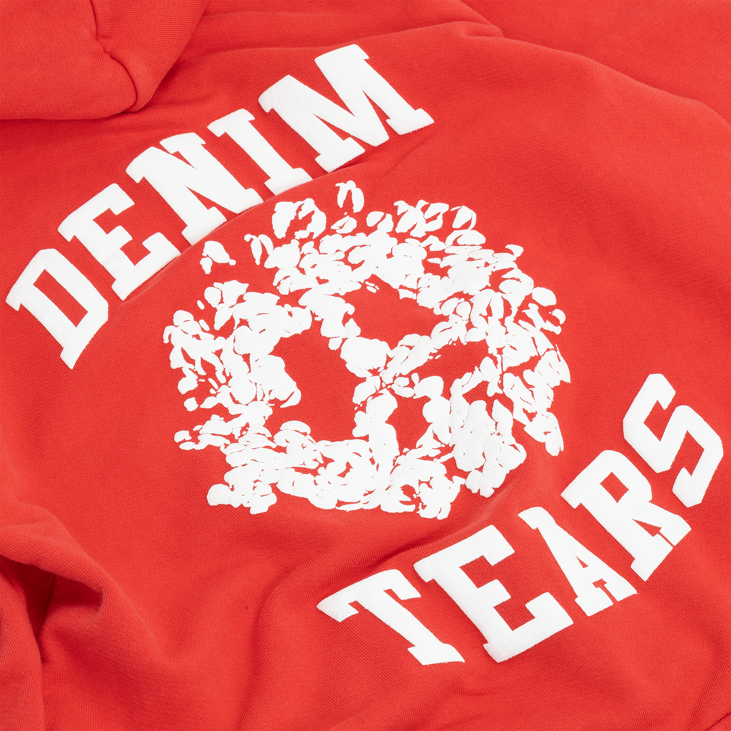 Denim University Zip Hoodie Red