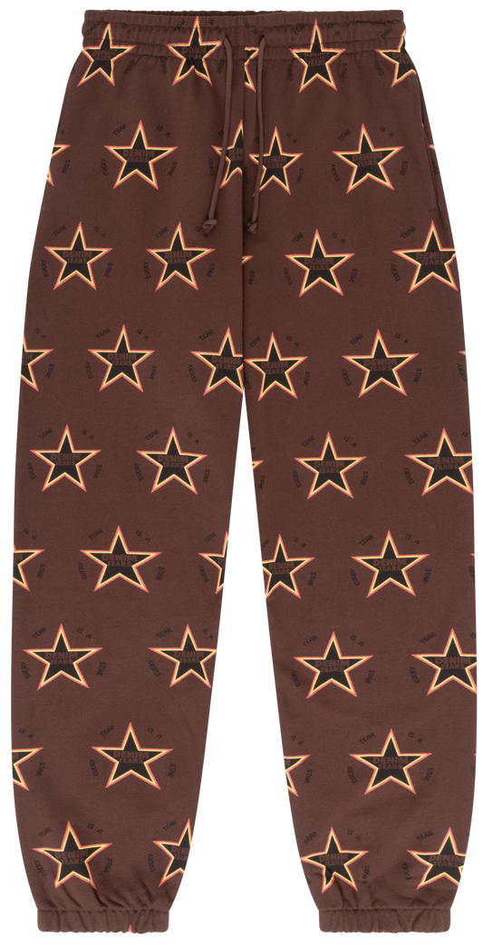 Every Tear Is A Star Sweatpants Brown