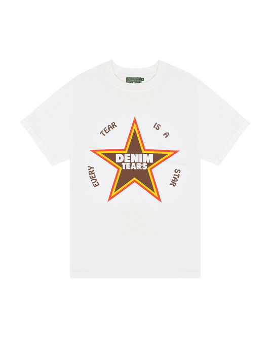 Every Tear Is A Star Tee White