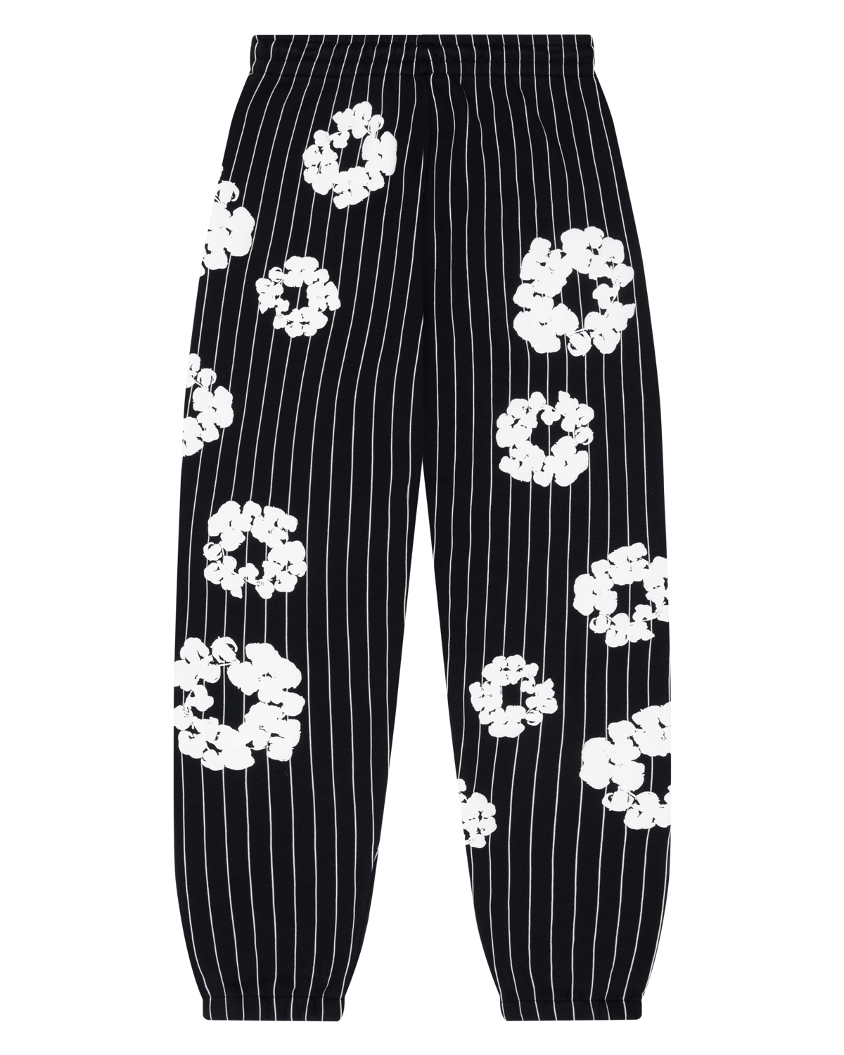 Pinstripe Wreath Sweatpants Black
