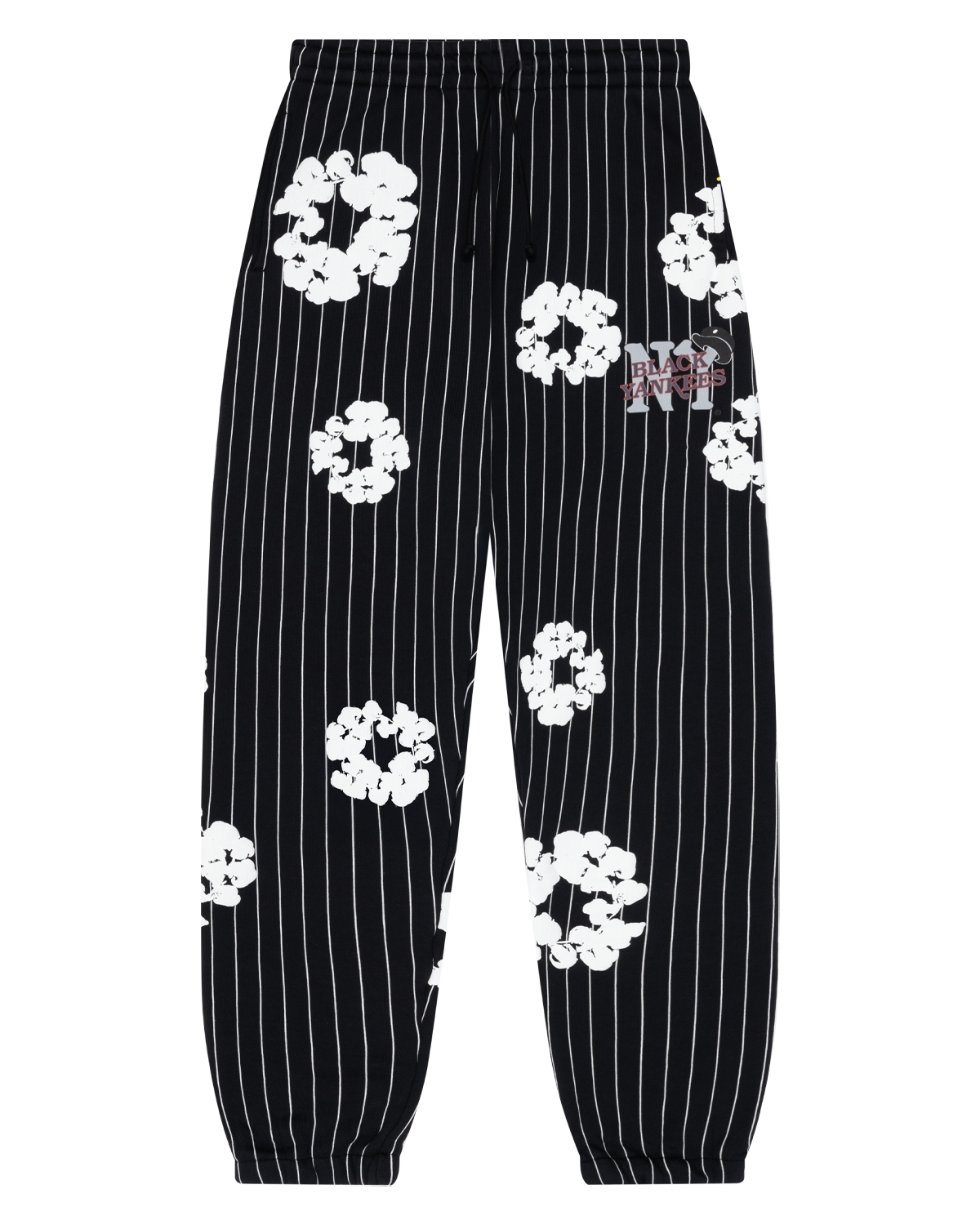 Pinstripe Wreath Sweatpants Black