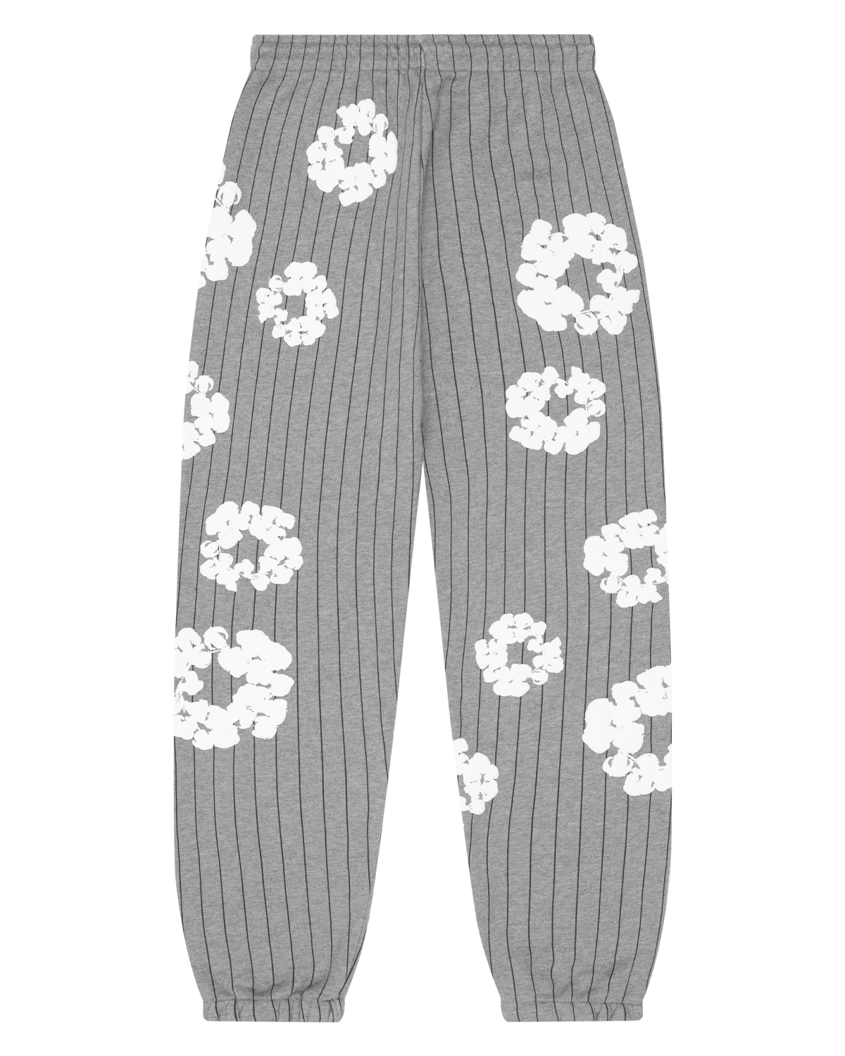 Pinstripe Wreath Sweatpants Grey