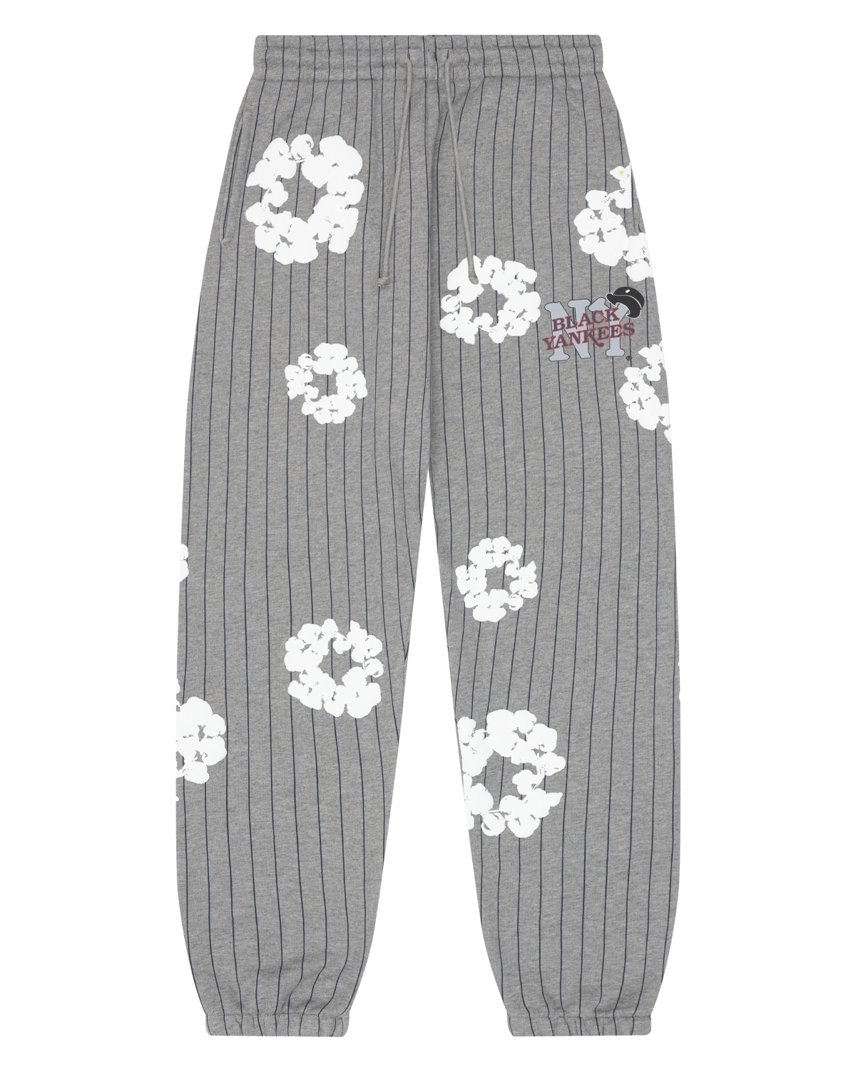 Pinstripe Wreath Sweatpants Grey