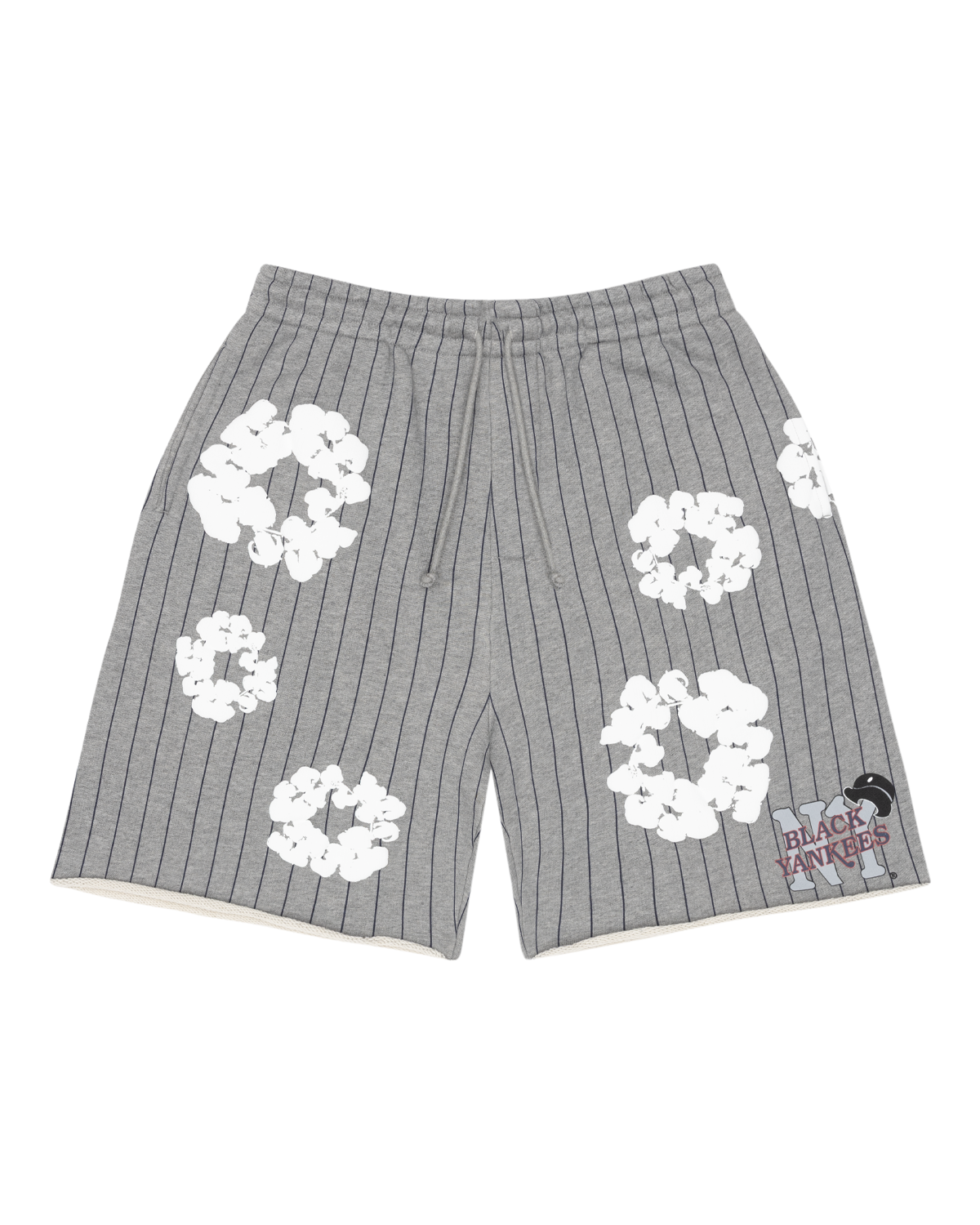 Pinstripe Wreath Sweatshorts Grey