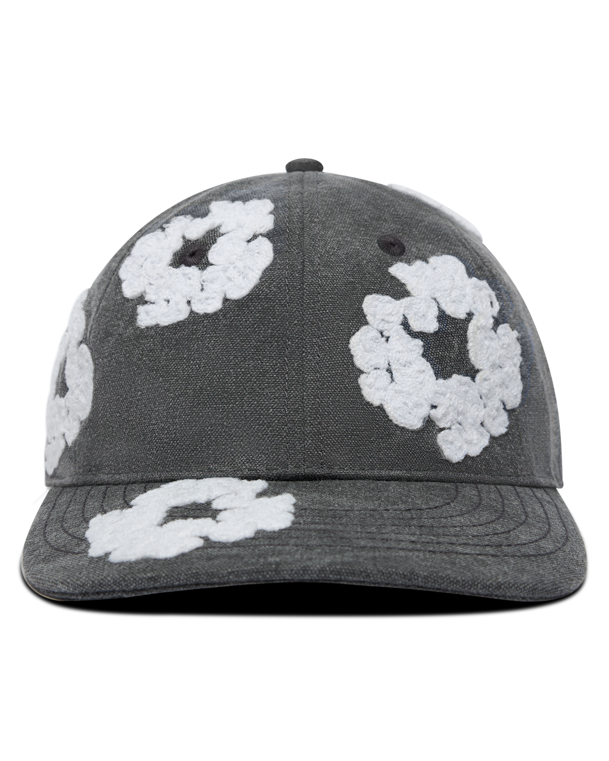 Cotton Wreath Dyed Cap Black
