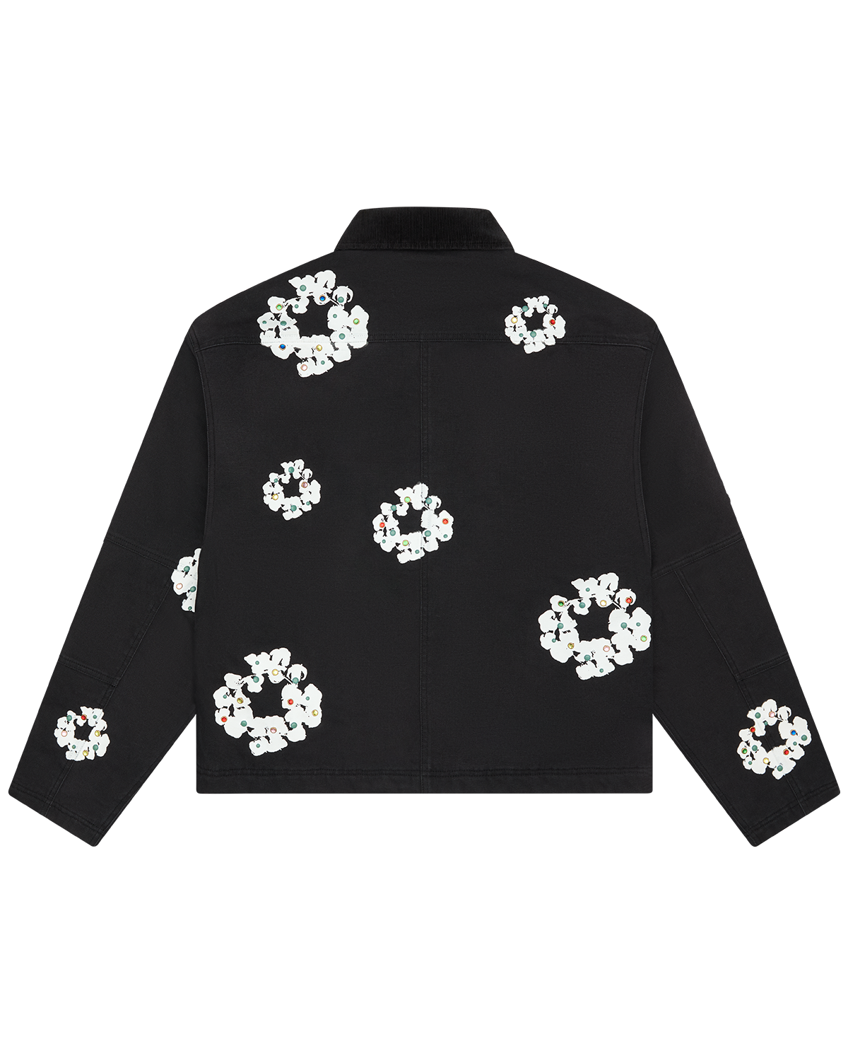 Cotton Wreath Canvas Work Jacket Black