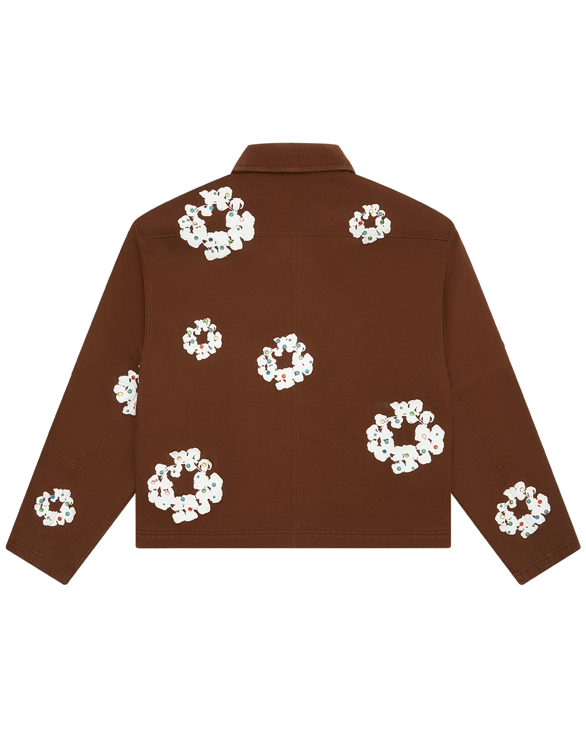 Cotton Wreath Canvas Work Jacket Brown