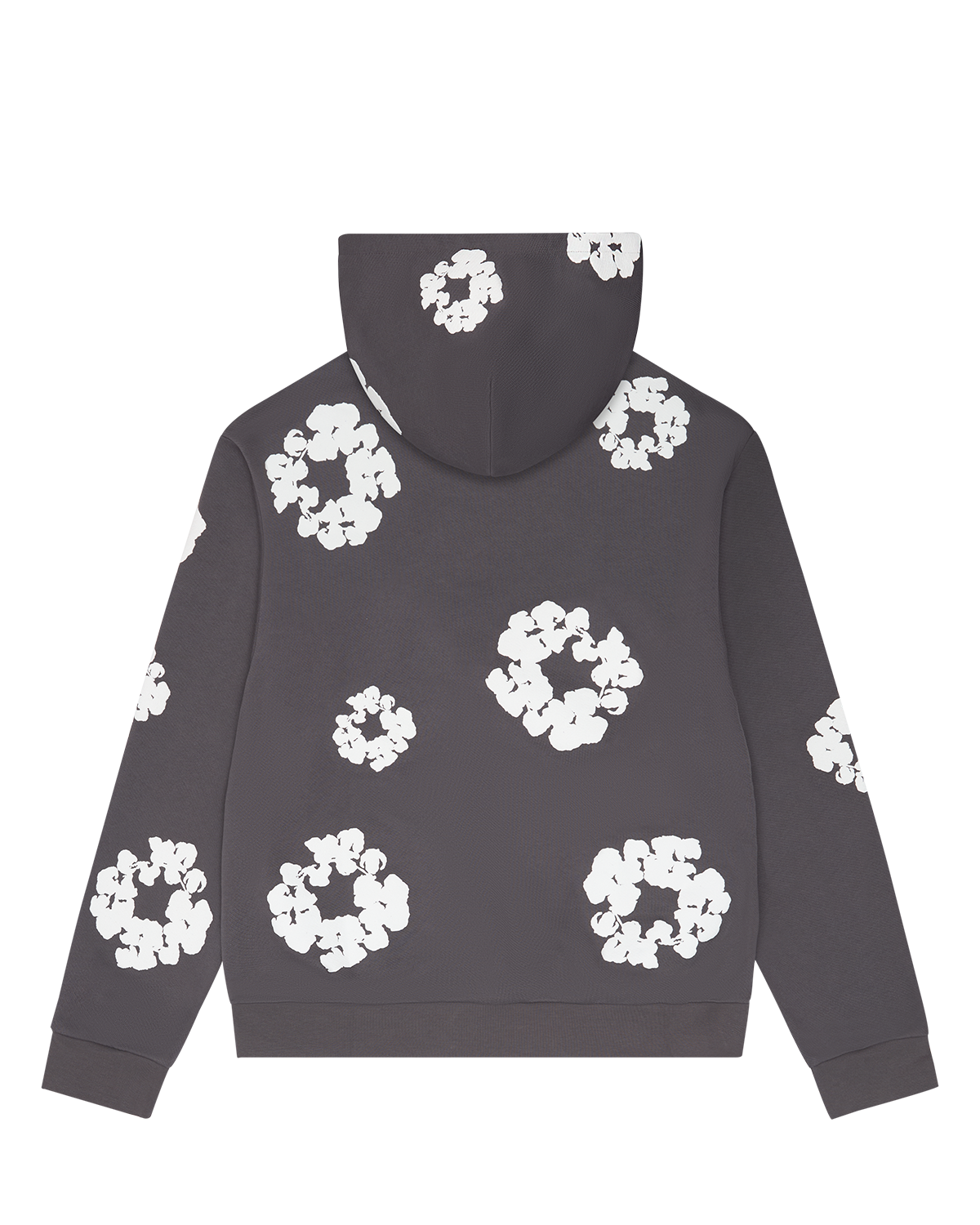 Cotton Wreath Hoodie Charcoal