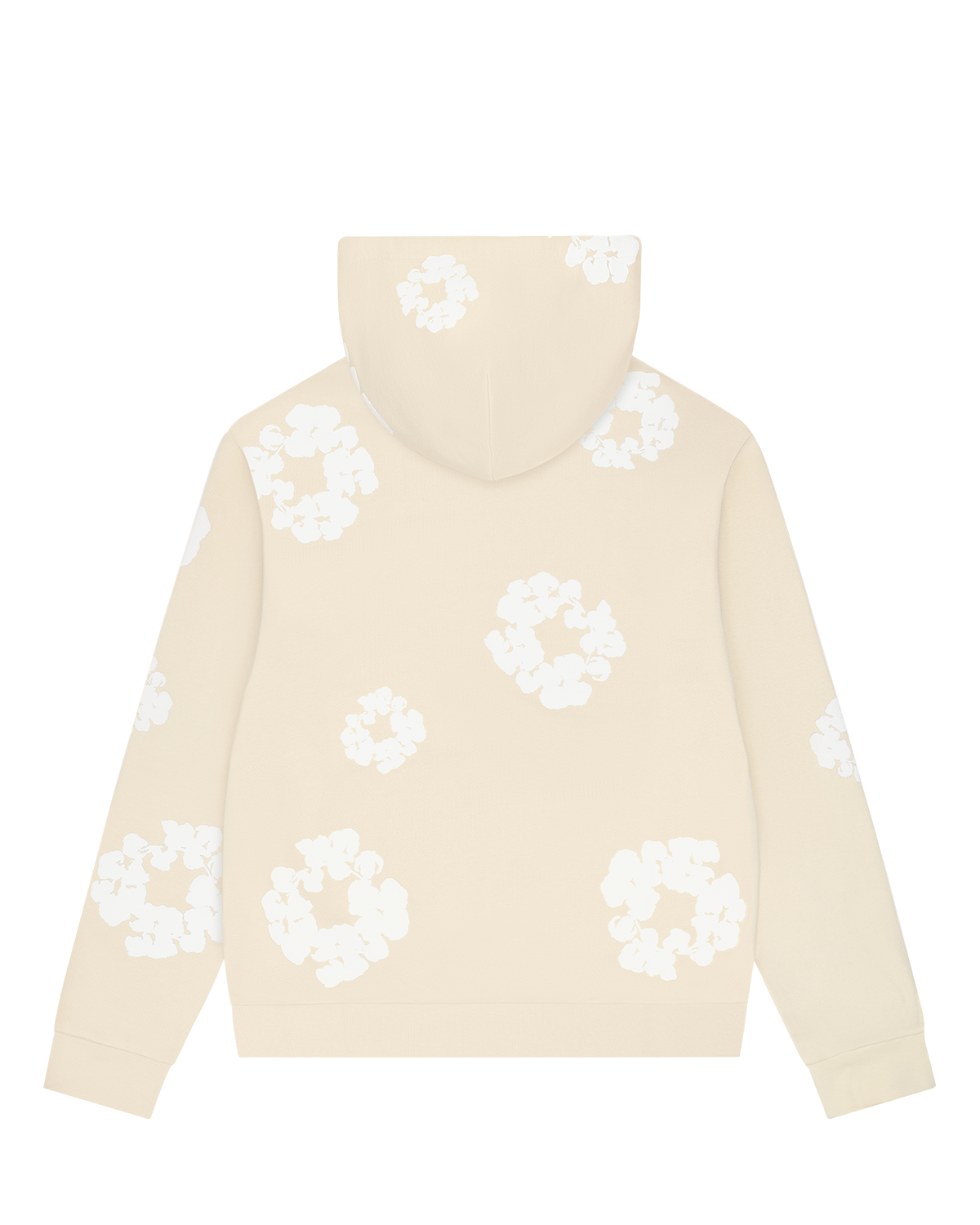 Cotton Wreath Hoodie Oatmeal