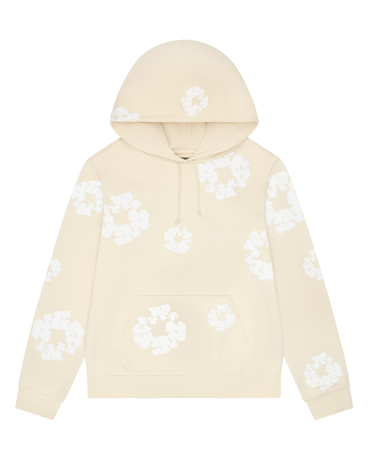 Cotton Wreath Hoodie Oatmeal