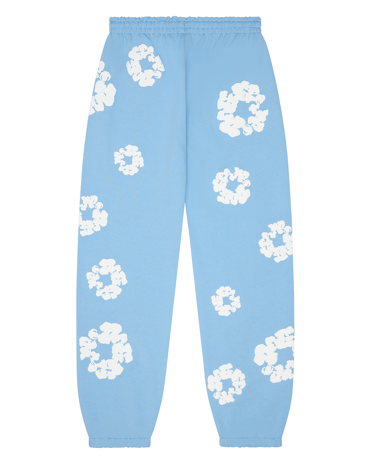Cotton Wreath Sweatpants Light Blue