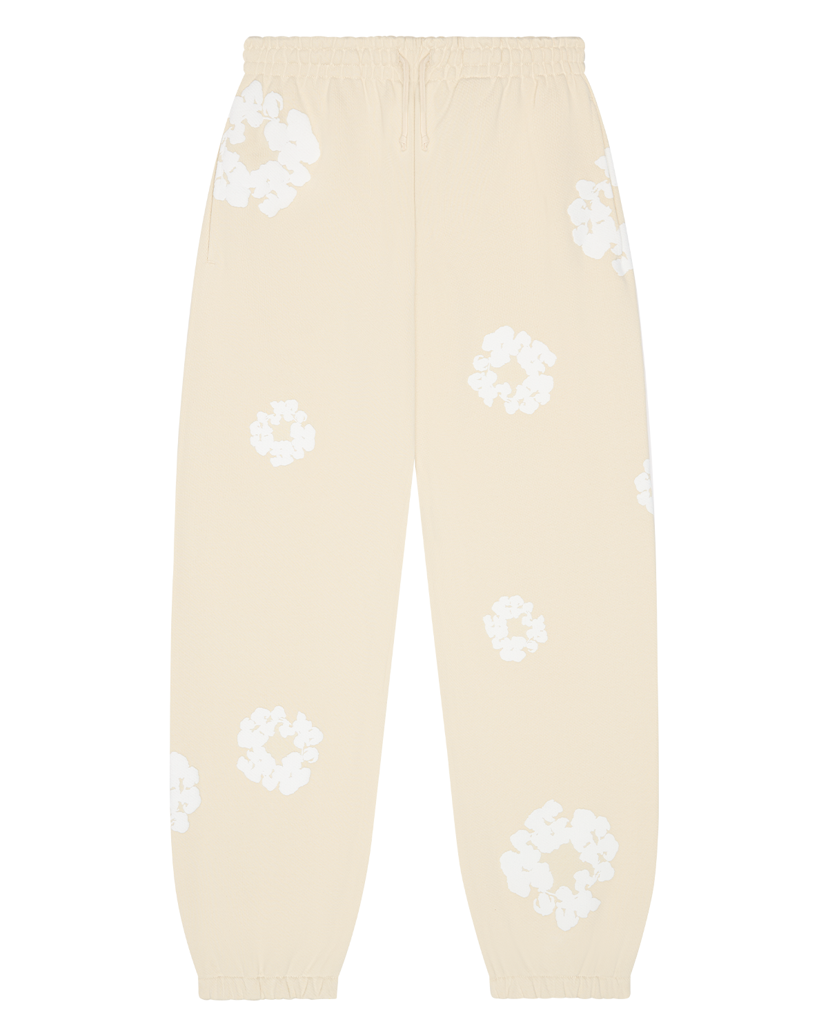 Cotton Wreath Sweatpants Oatmeal