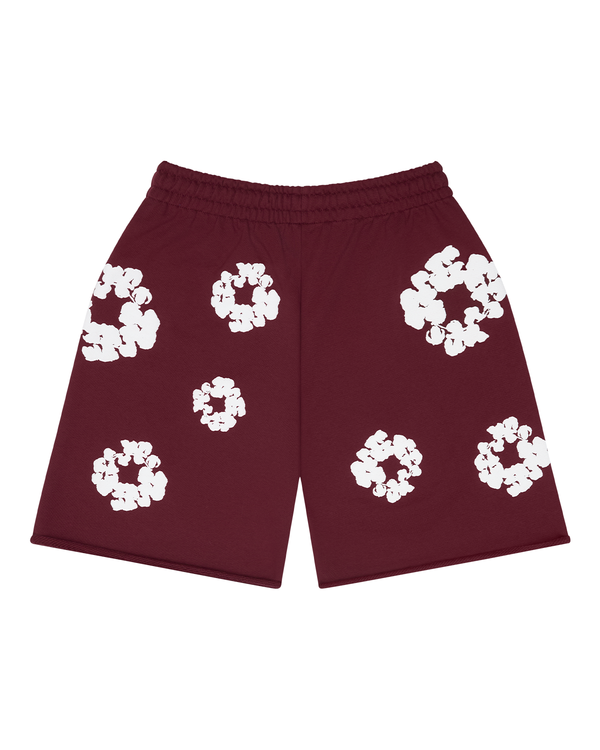 Cotton Wreath Sweatshorts Burgundy
