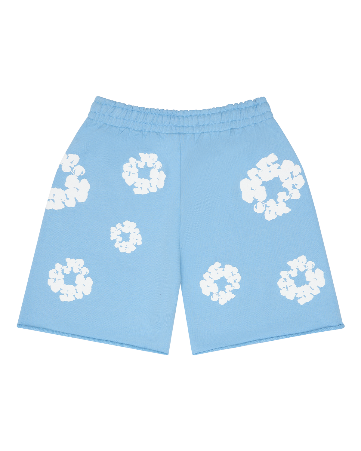 Cotton Wreath Sweatshorts Light Blue