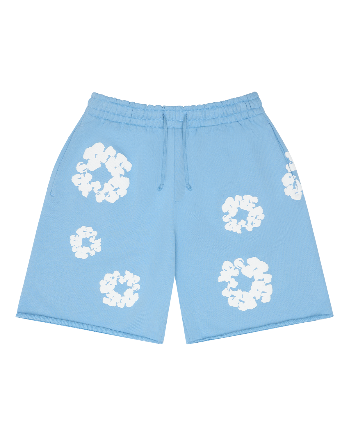 Cotton Wreath Sweatshorts Light Blue
