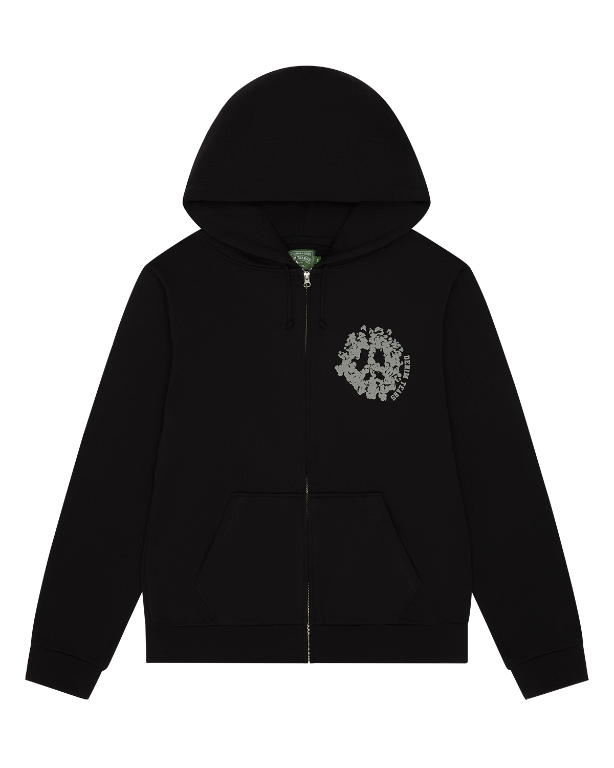 Denim University Zip Hoodie Black