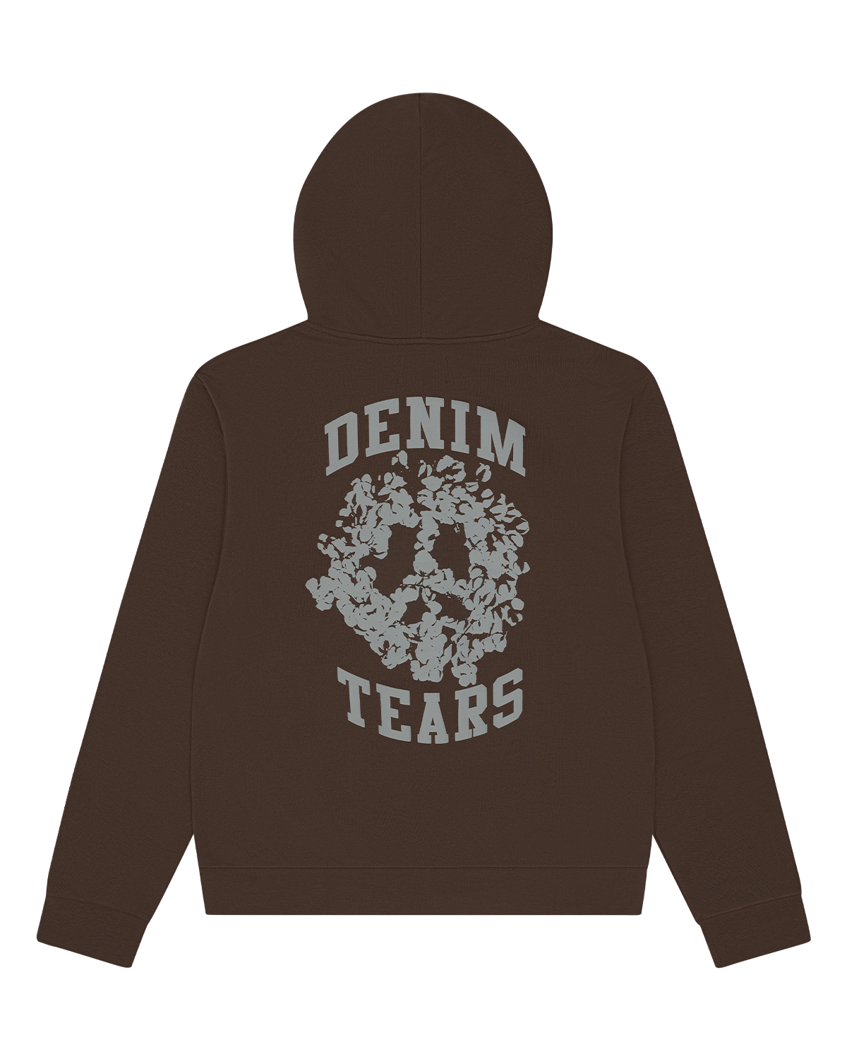 Denim University Zip Hoodie Brown