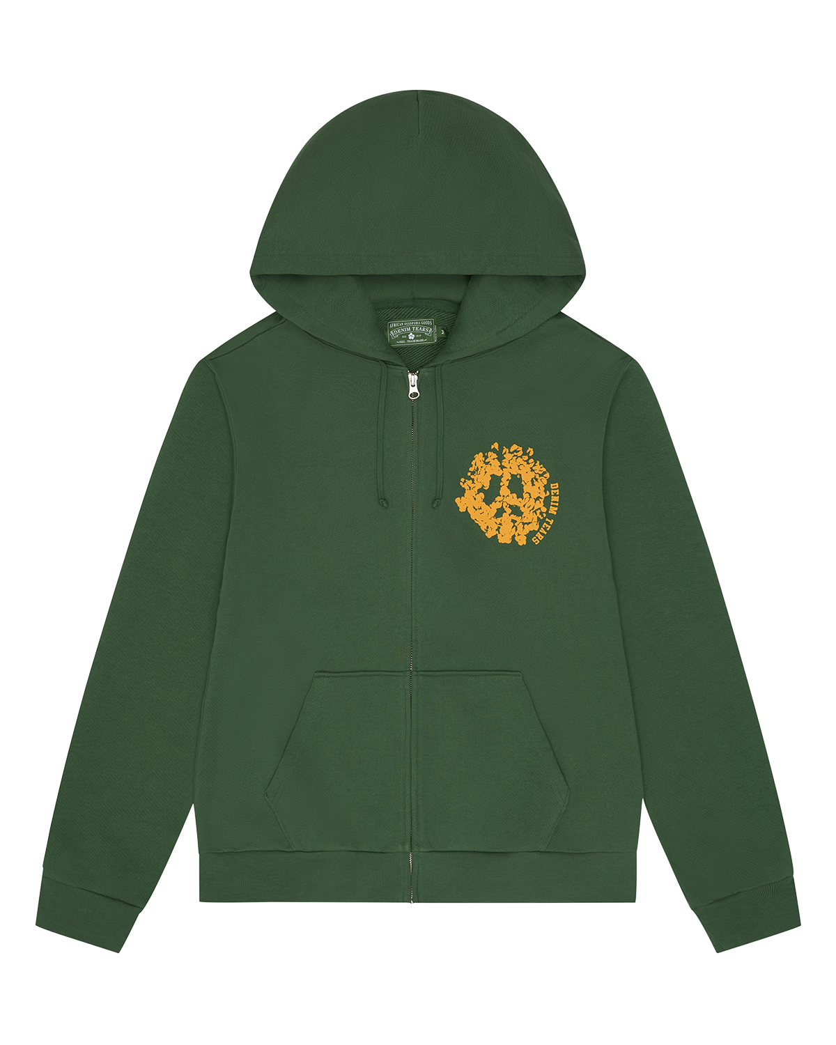 Denim University Zip Hoodie Green