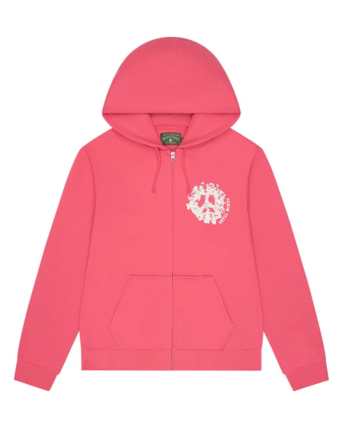 Denim University Zip Hoodie Pink