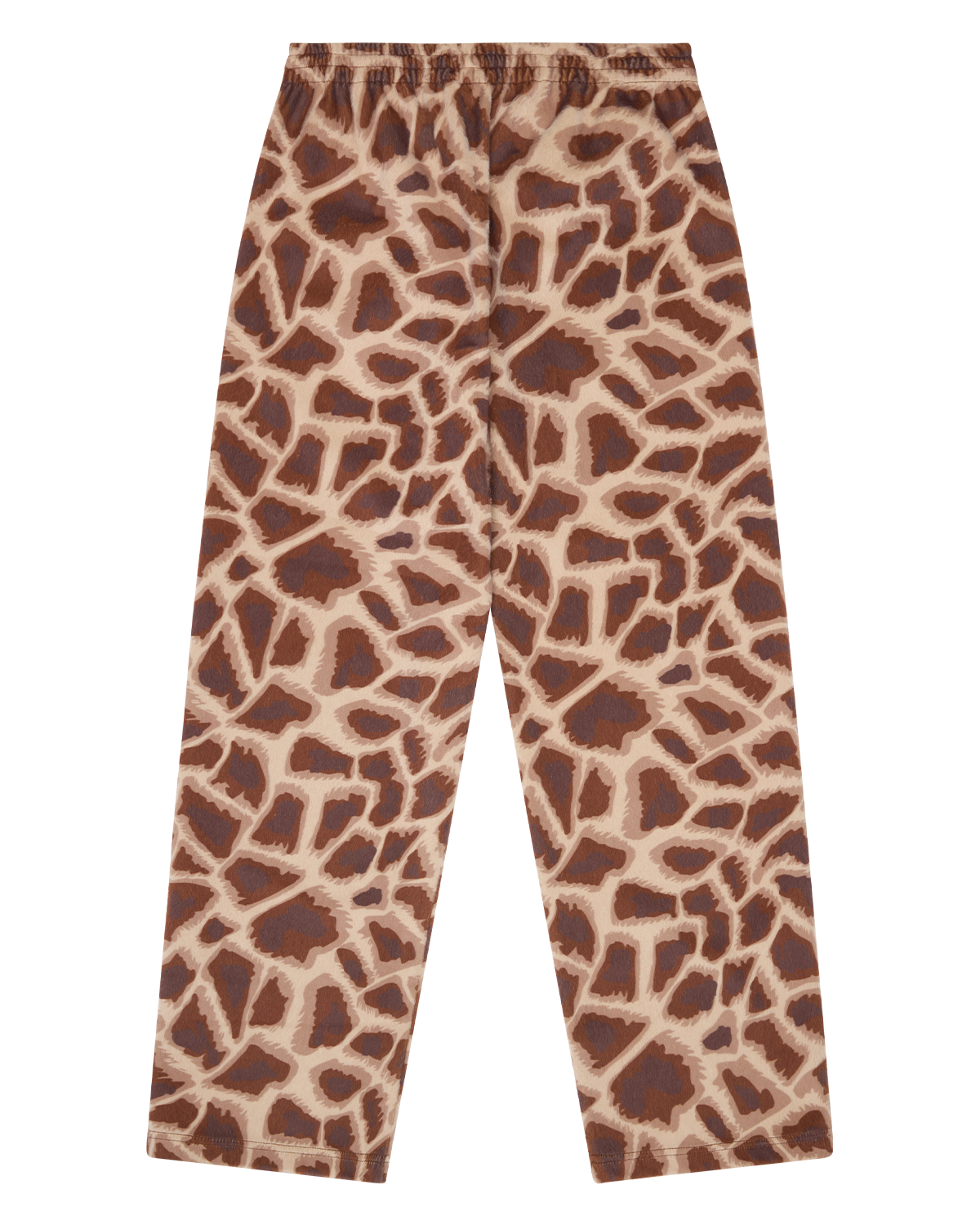 Faux Fur Giraffe Print Sweatpant