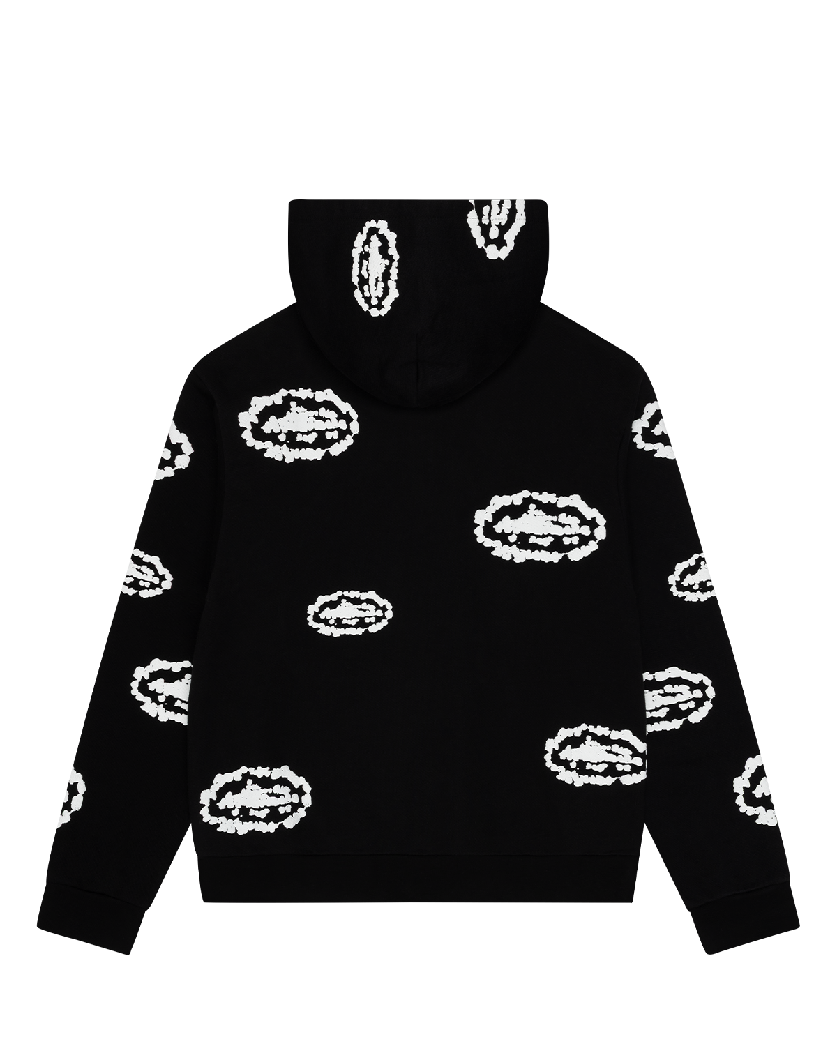 Island Wreath Zip Hoodie Black