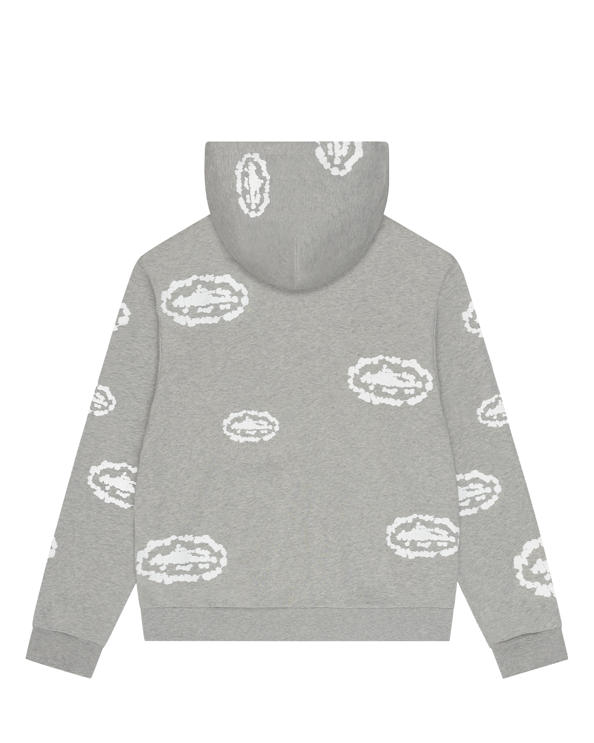 Island Wreath Zip Hoodie Grey