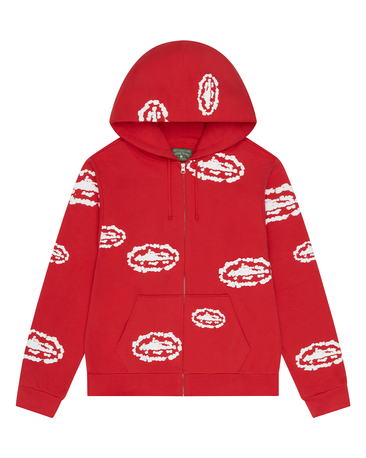 Island Wreath Zip Hoodie Red