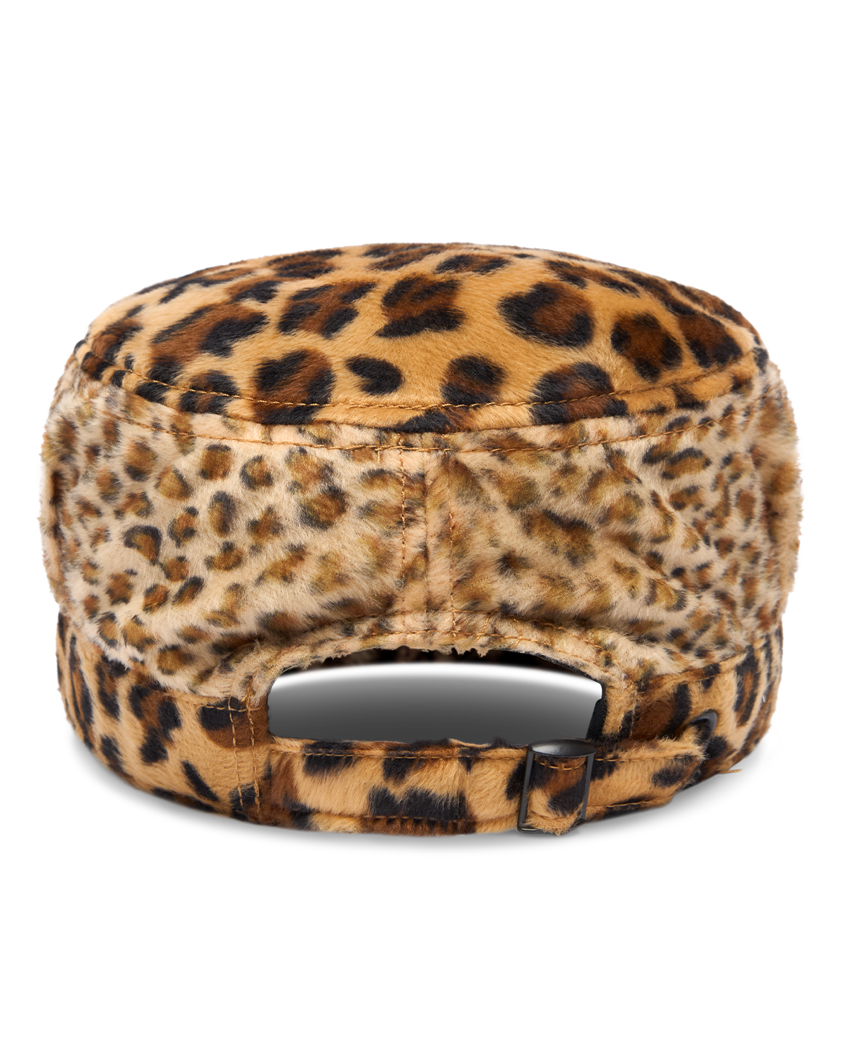 Faux Fur Leopard Print Cap