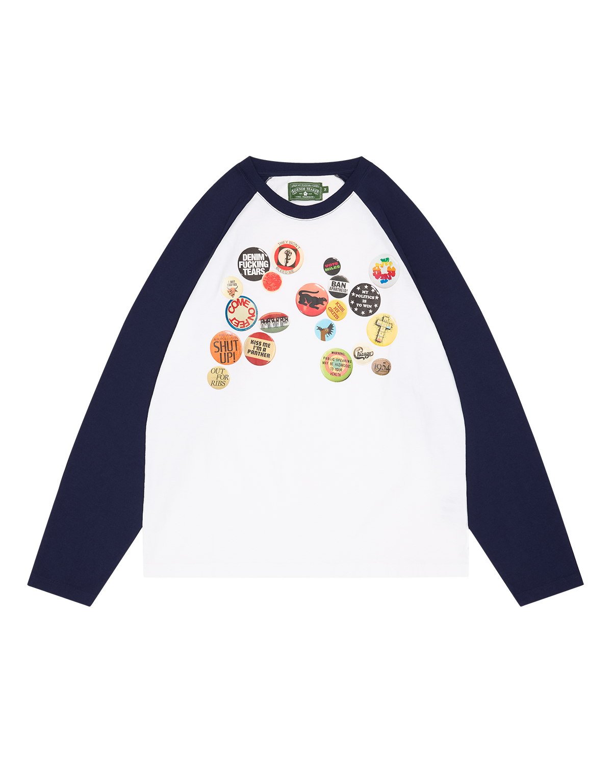 Long Sleeve Raglan Pin Tee