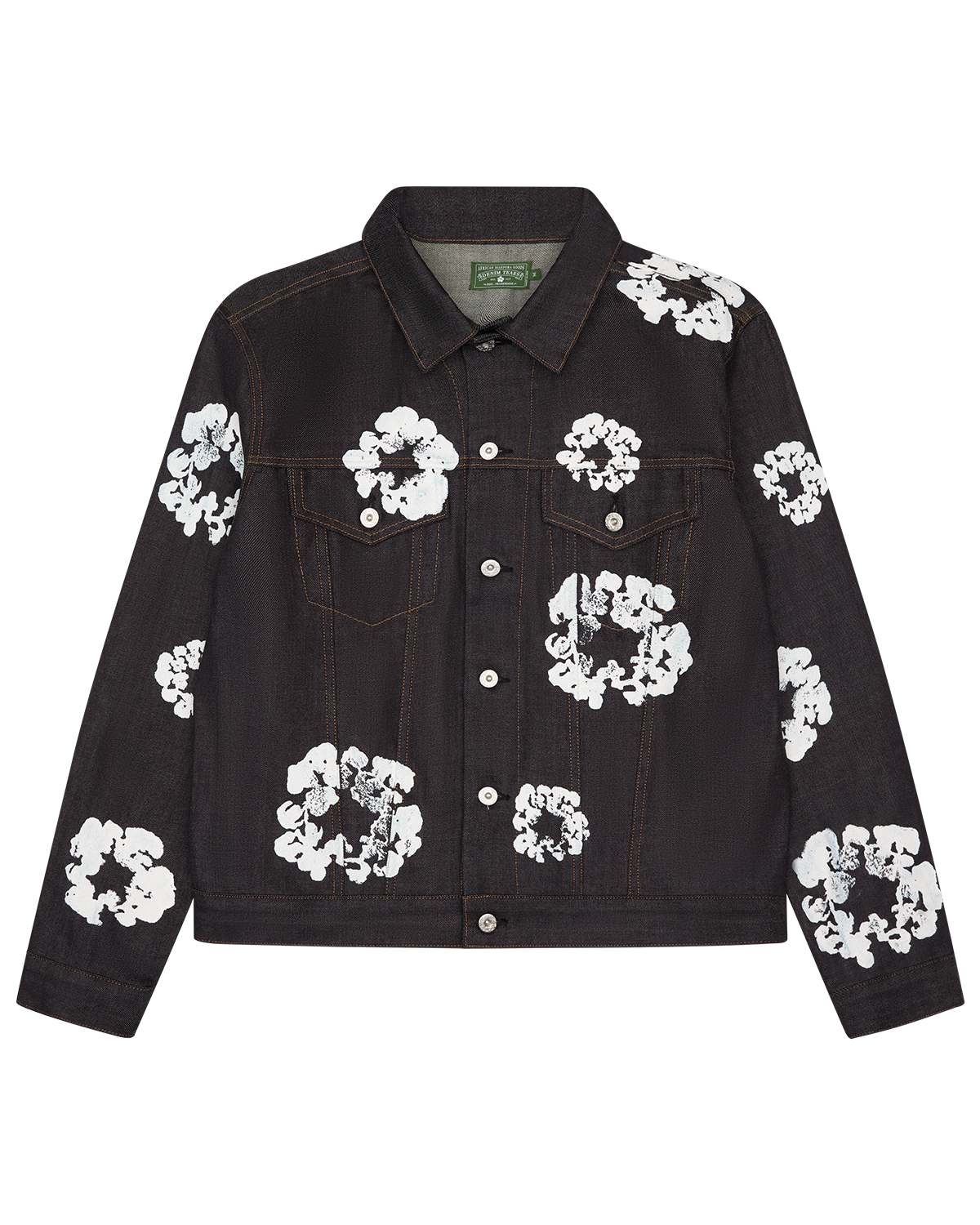 Cotton Wreath Denim Jacket Selvedge