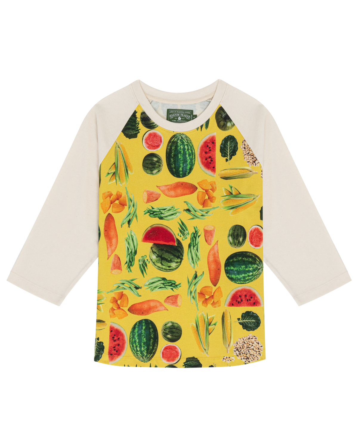 Fruit Collage Baseball Tee