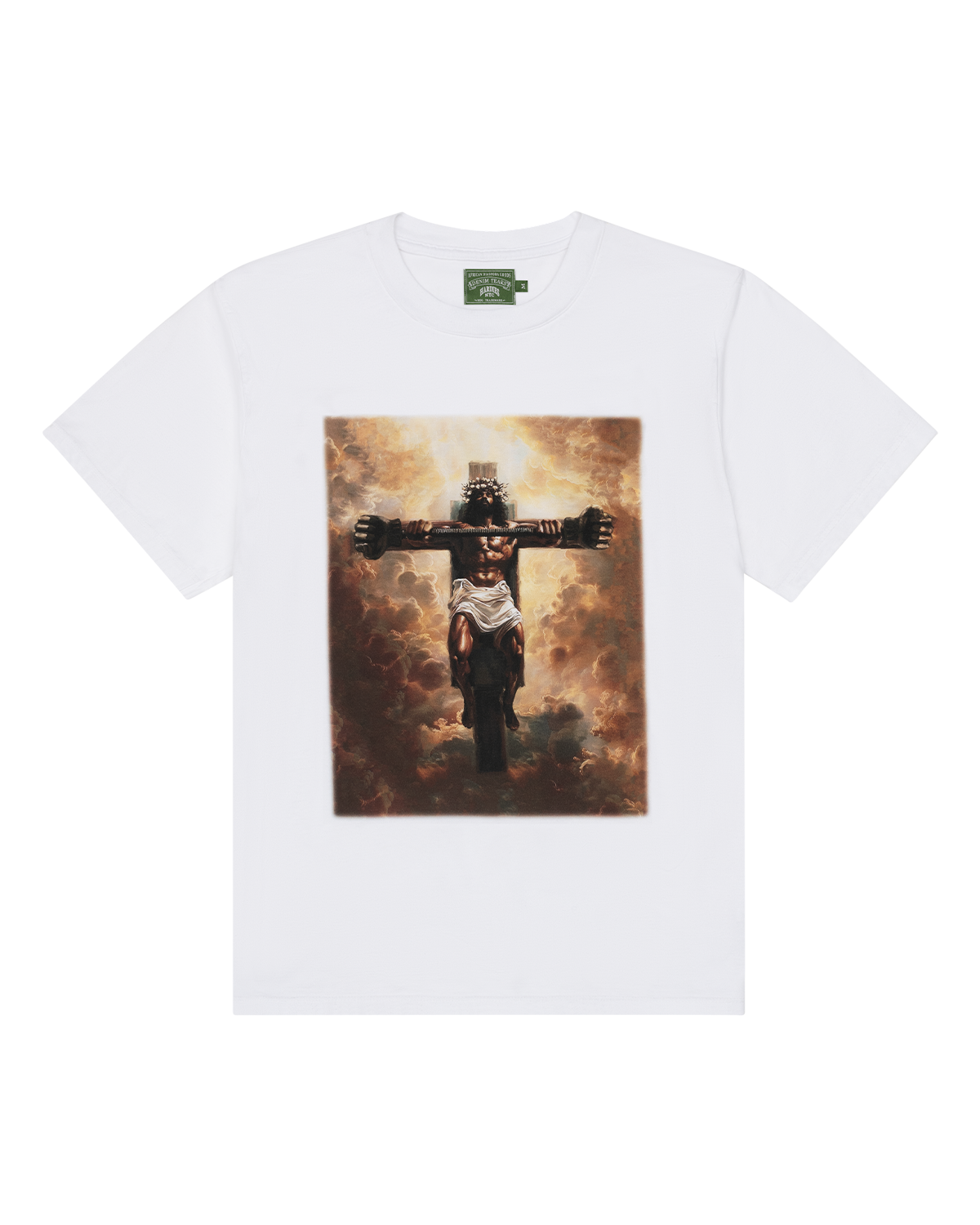 Hardies Tears Buff Jesus Tee White