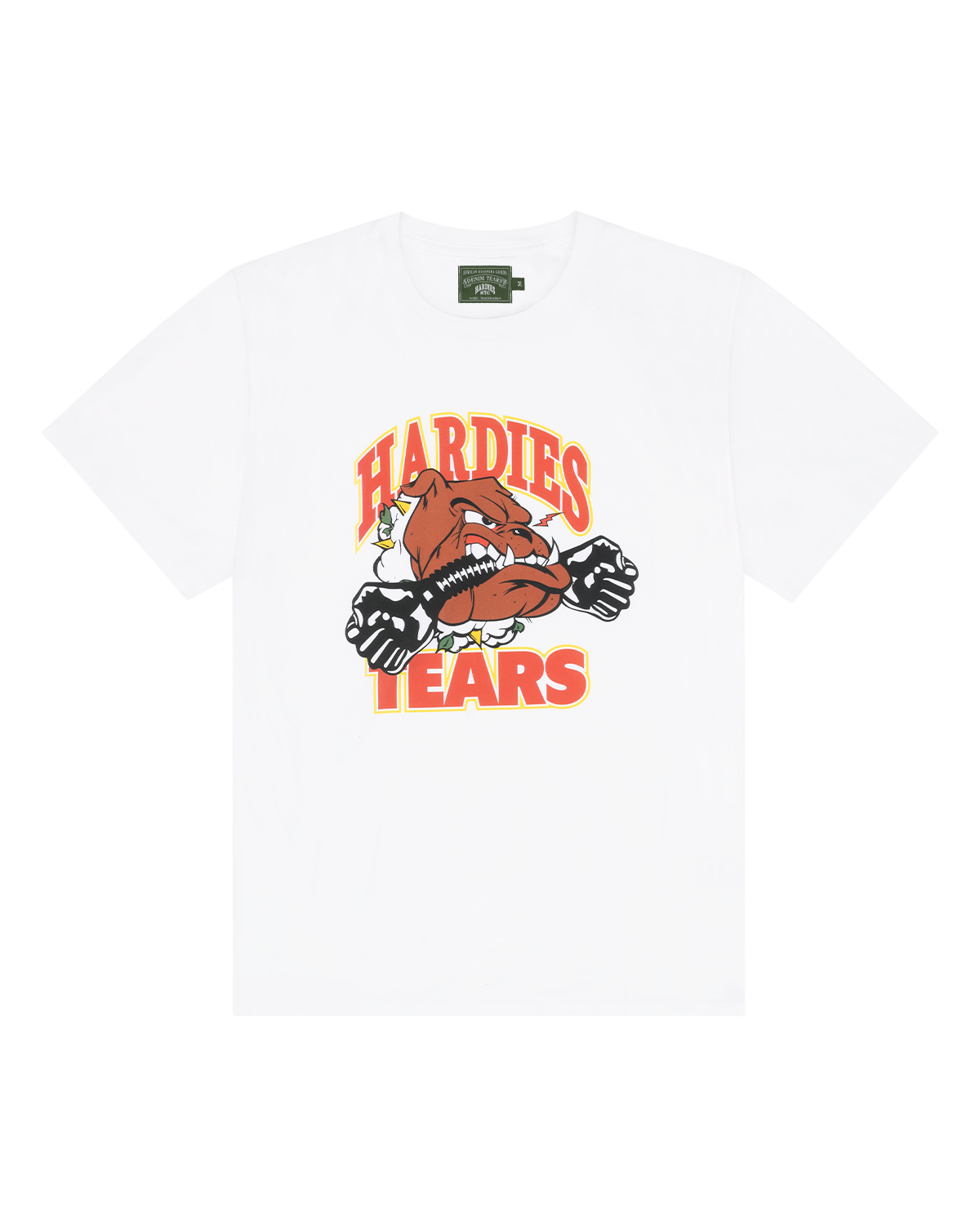 Hardies Tears Bulldog Tee White