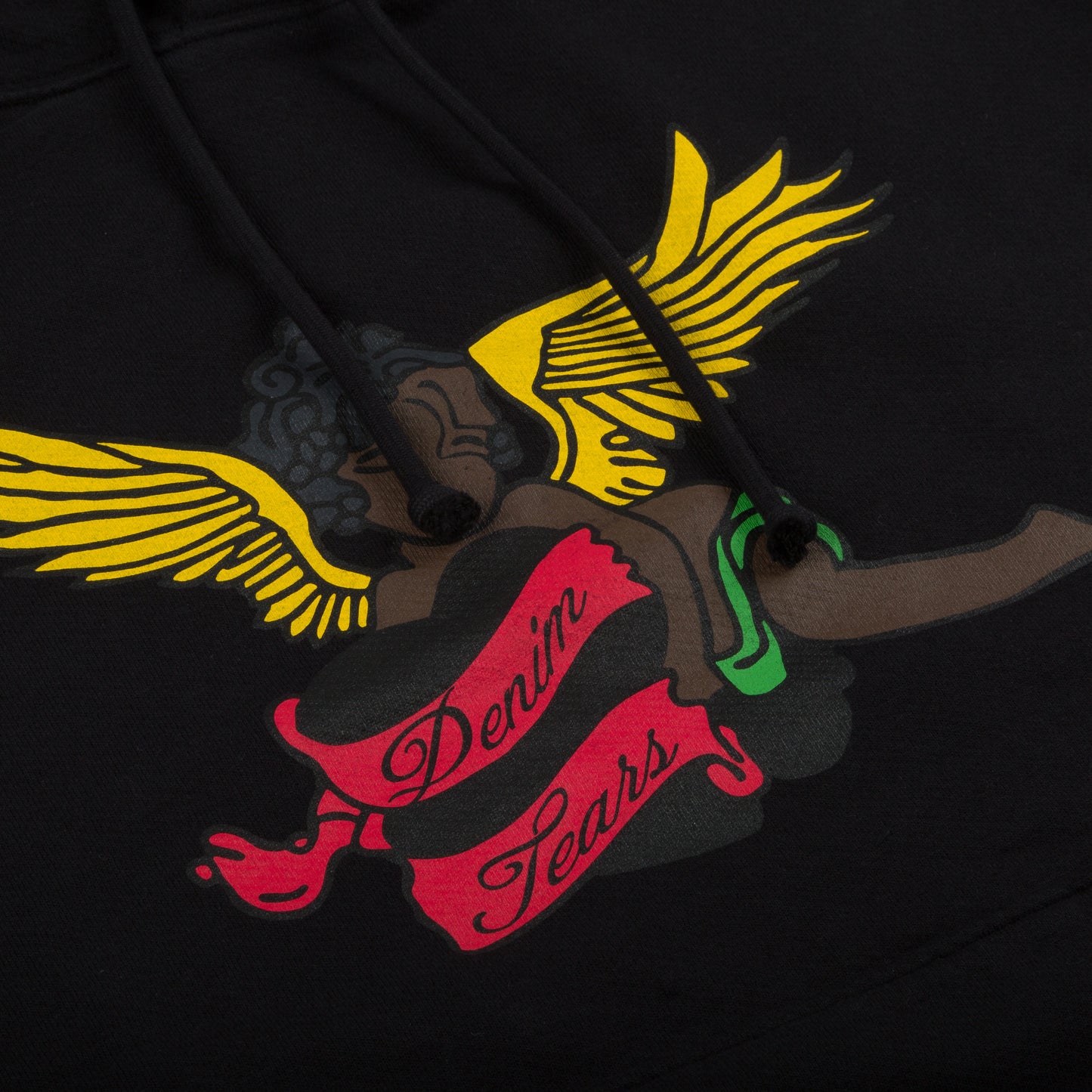 Black Cherub Hoodie Black