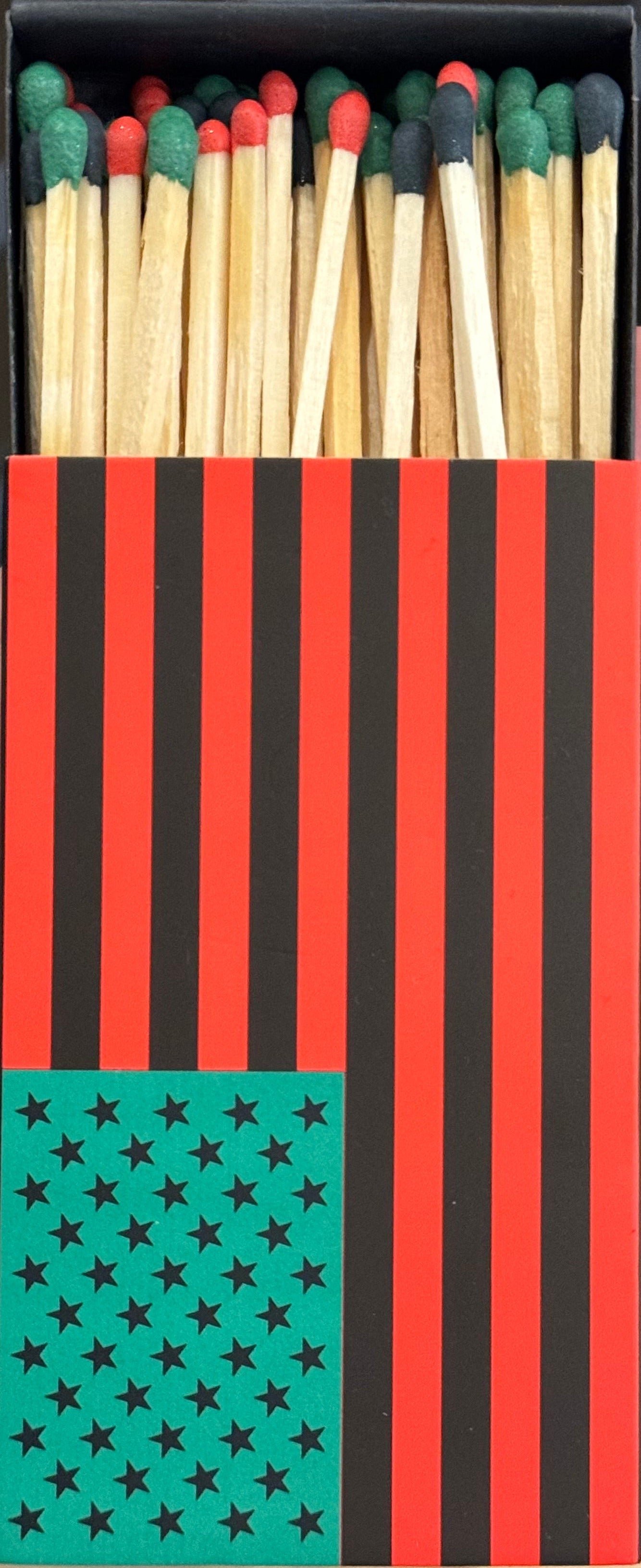 Pan-African American Flag Match Box