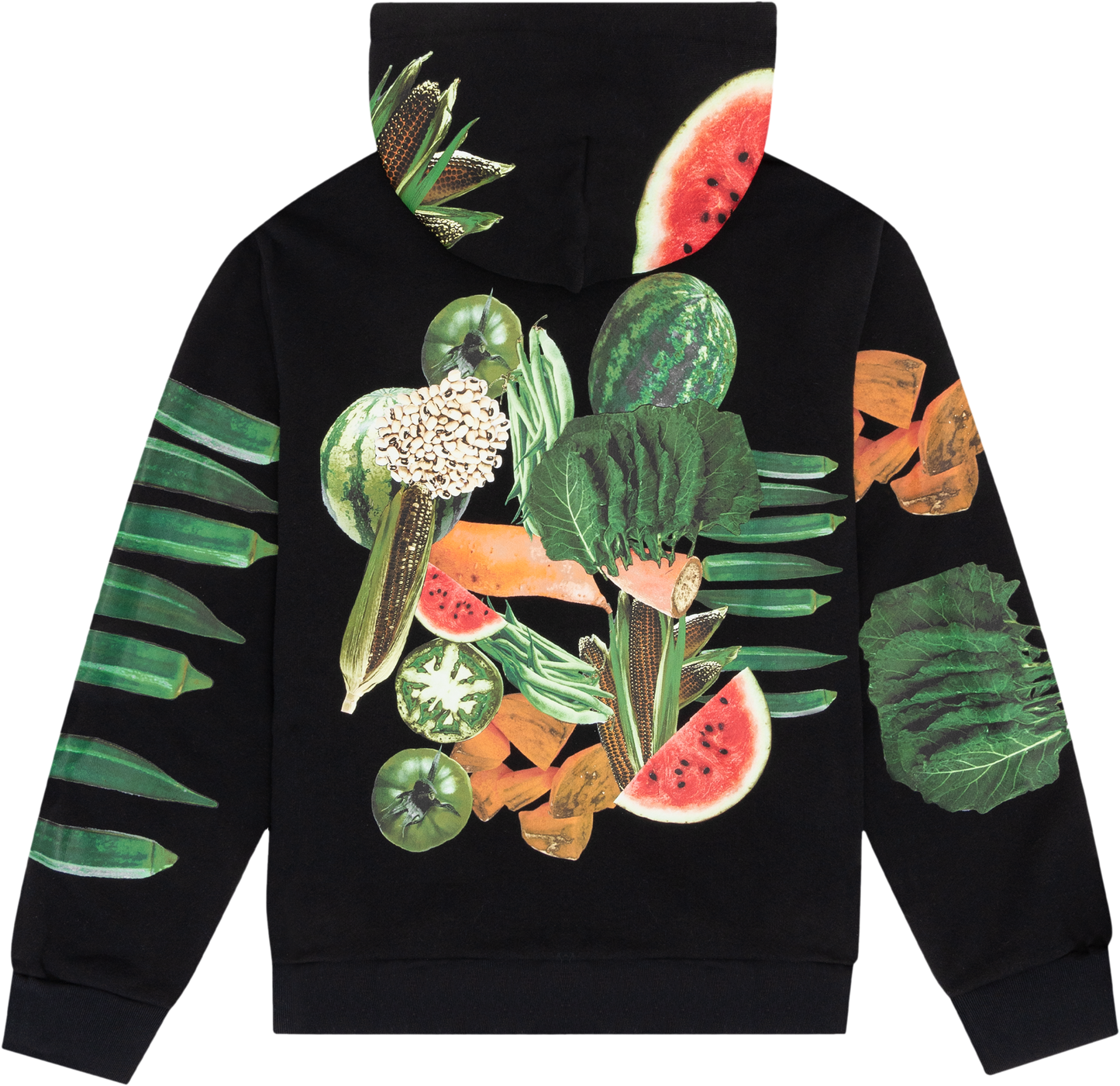 Fruit Collage Zip Up Hoodie