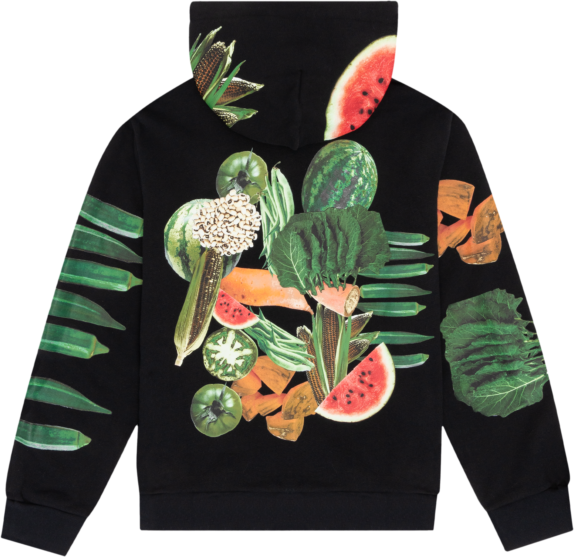 Fruit Collage Zip Up Hoodie