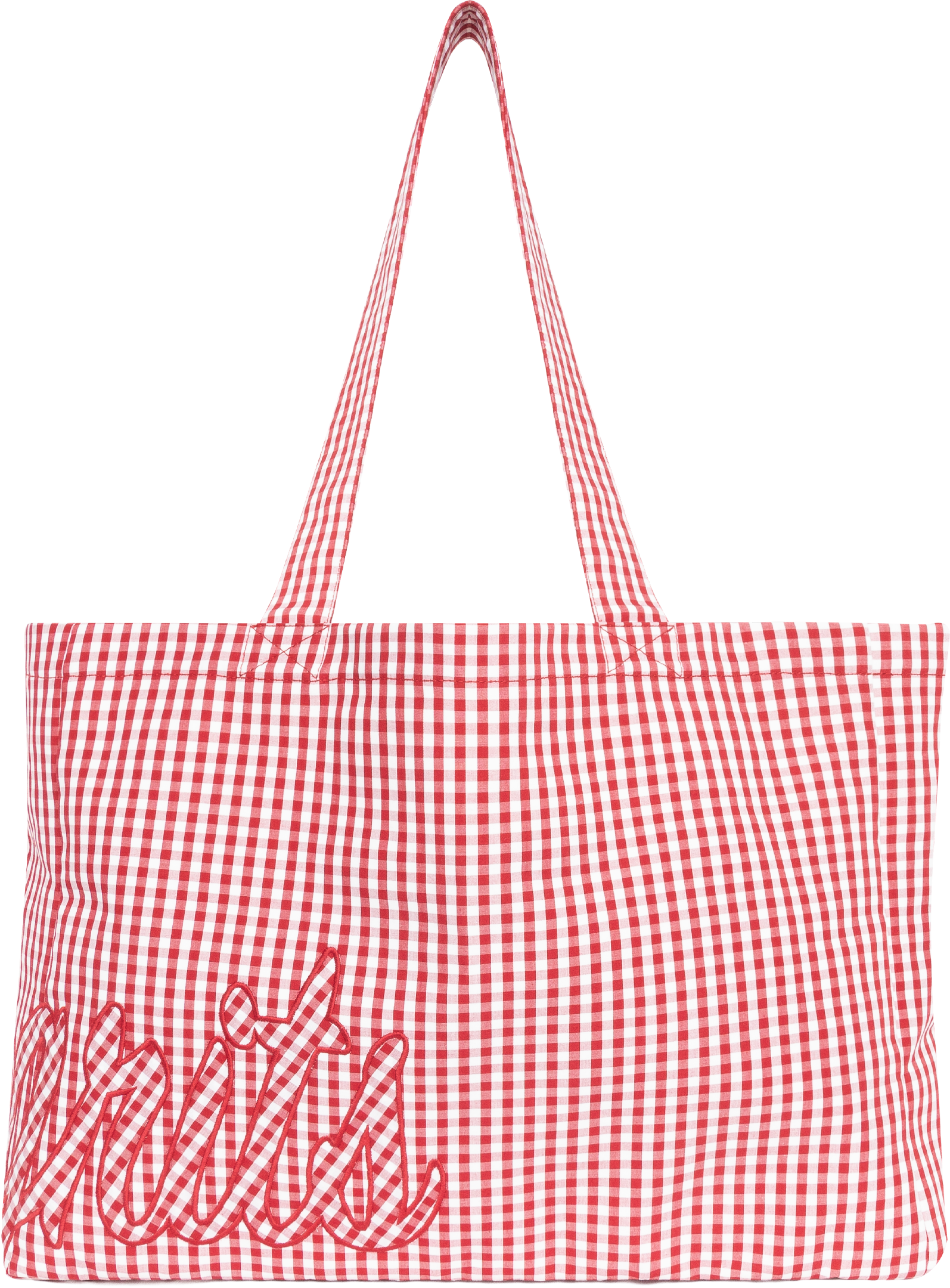 KMG Gingham XL Tote Bag
