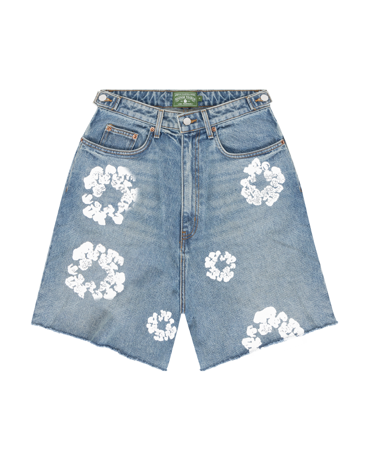 The Cotton Wreath Jean Short Light Wash