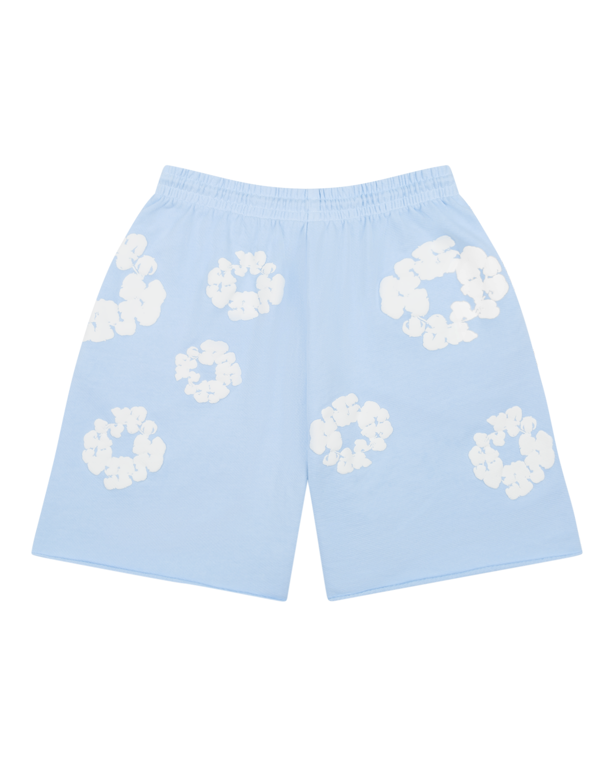 The Cotton Wreath Sweat Shorts Powder Blue