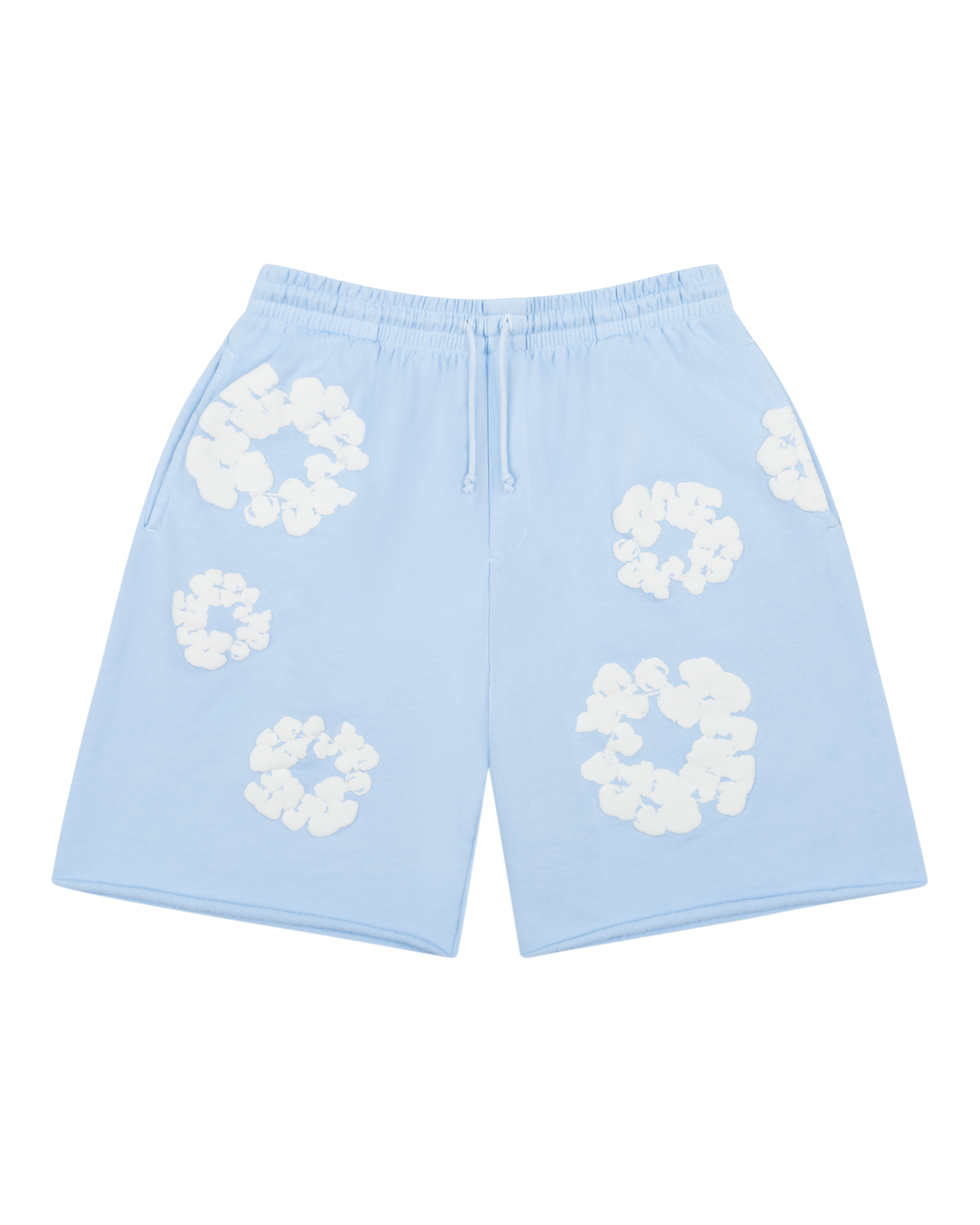 The Cotton Wreath Sweat Shorts Powder Blue