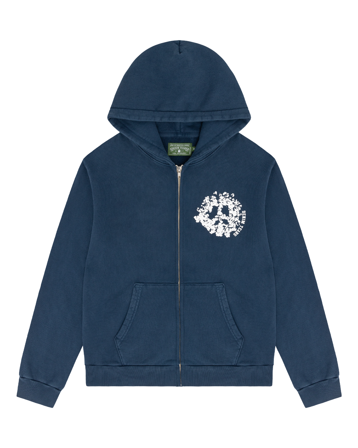 Denim University Zip Hoodie Navy