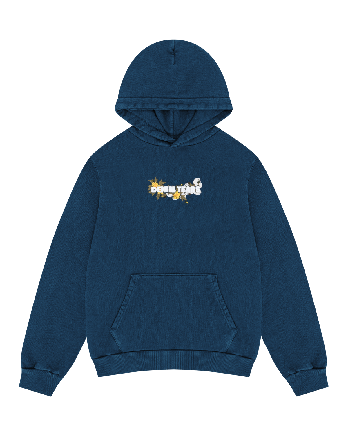 Embroidered Logo Hoodie Navy