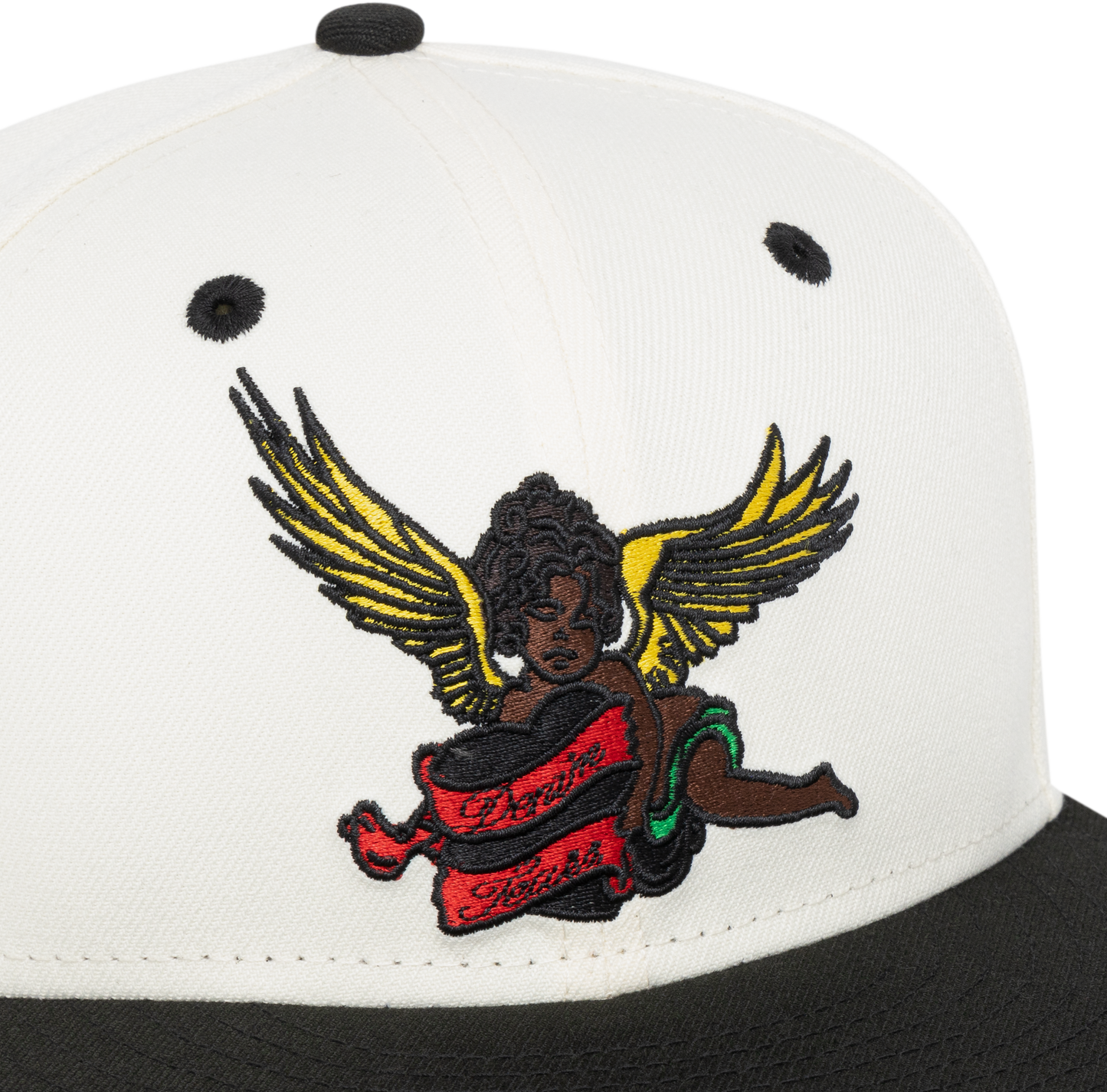 Black Cherub New Era Hat Natural