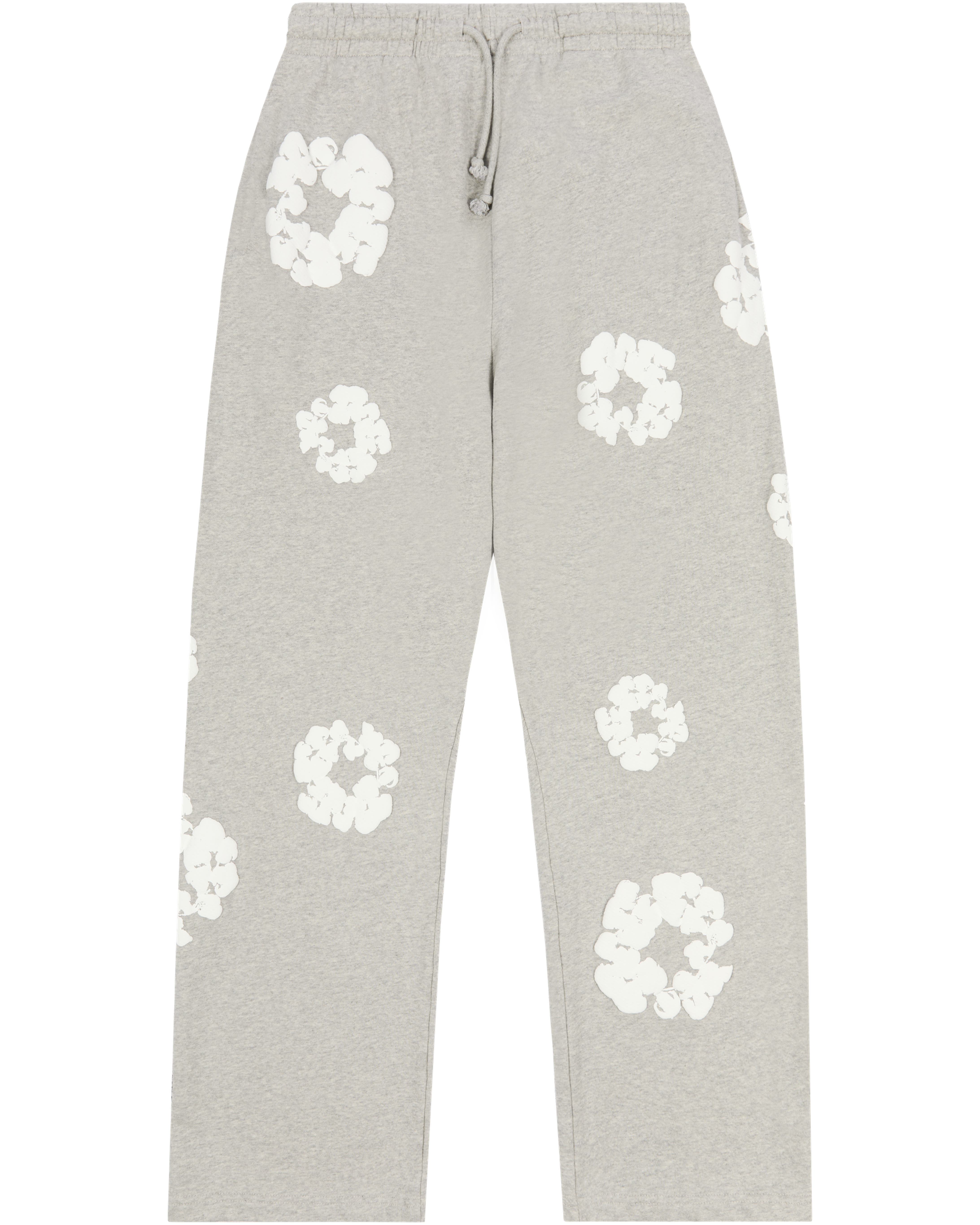 Cotton Wreath Baggy Sweatpants Grey