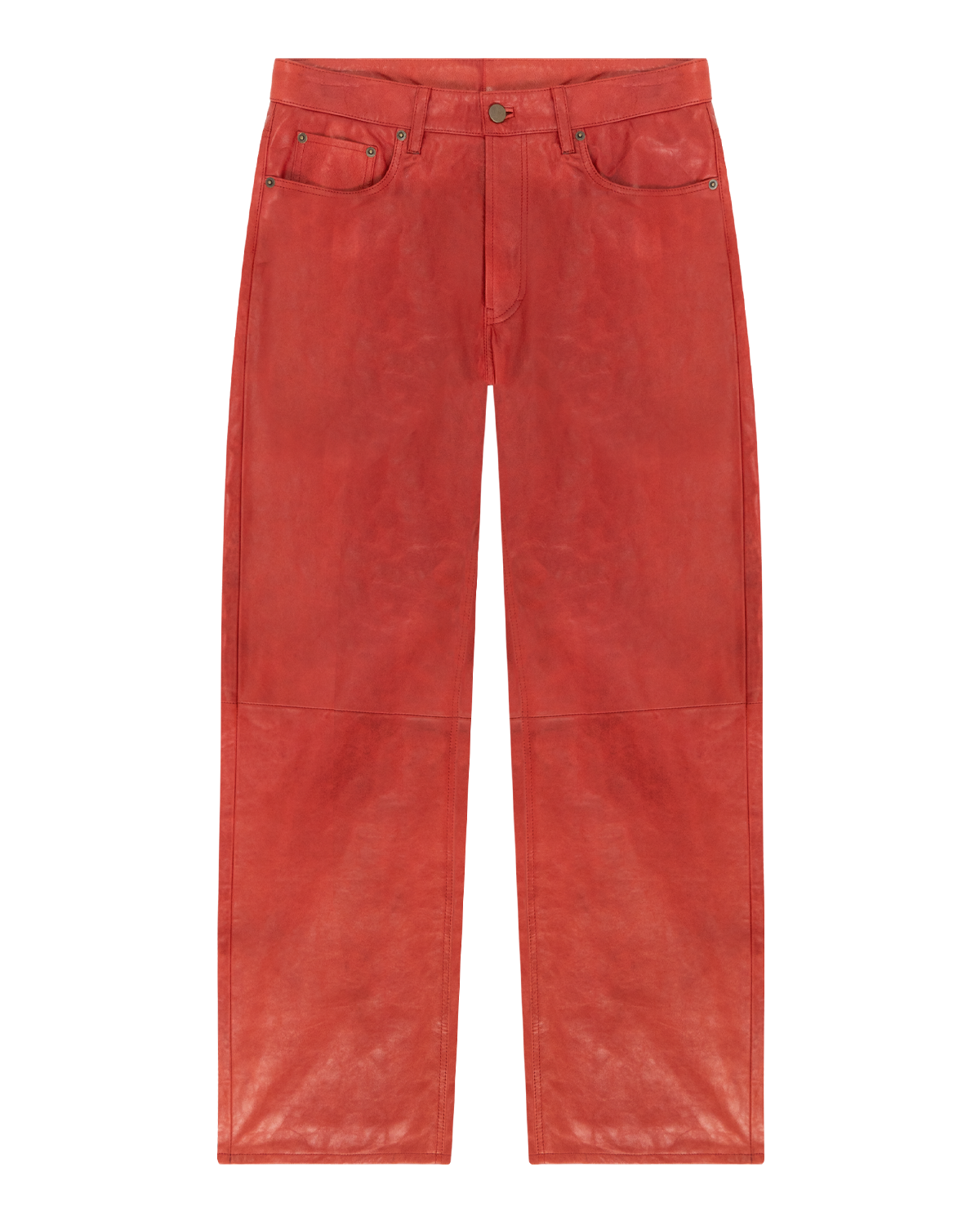 Red Guts Leather Pants