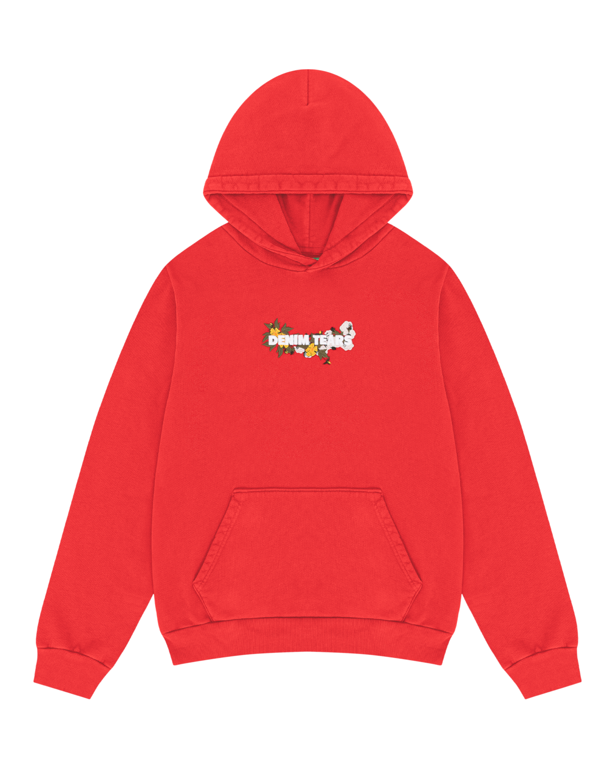 Embroidered Logo Hoodie Red