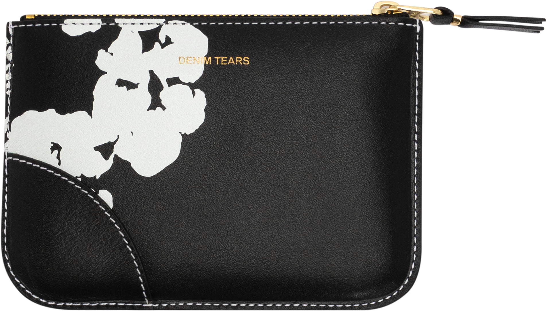 Cotton Wreath Zip Pouch