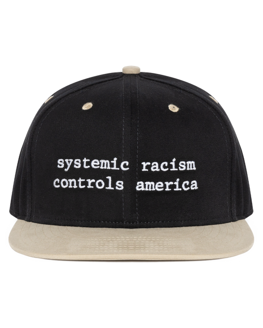 Systemic Racism Controls America Hat Black