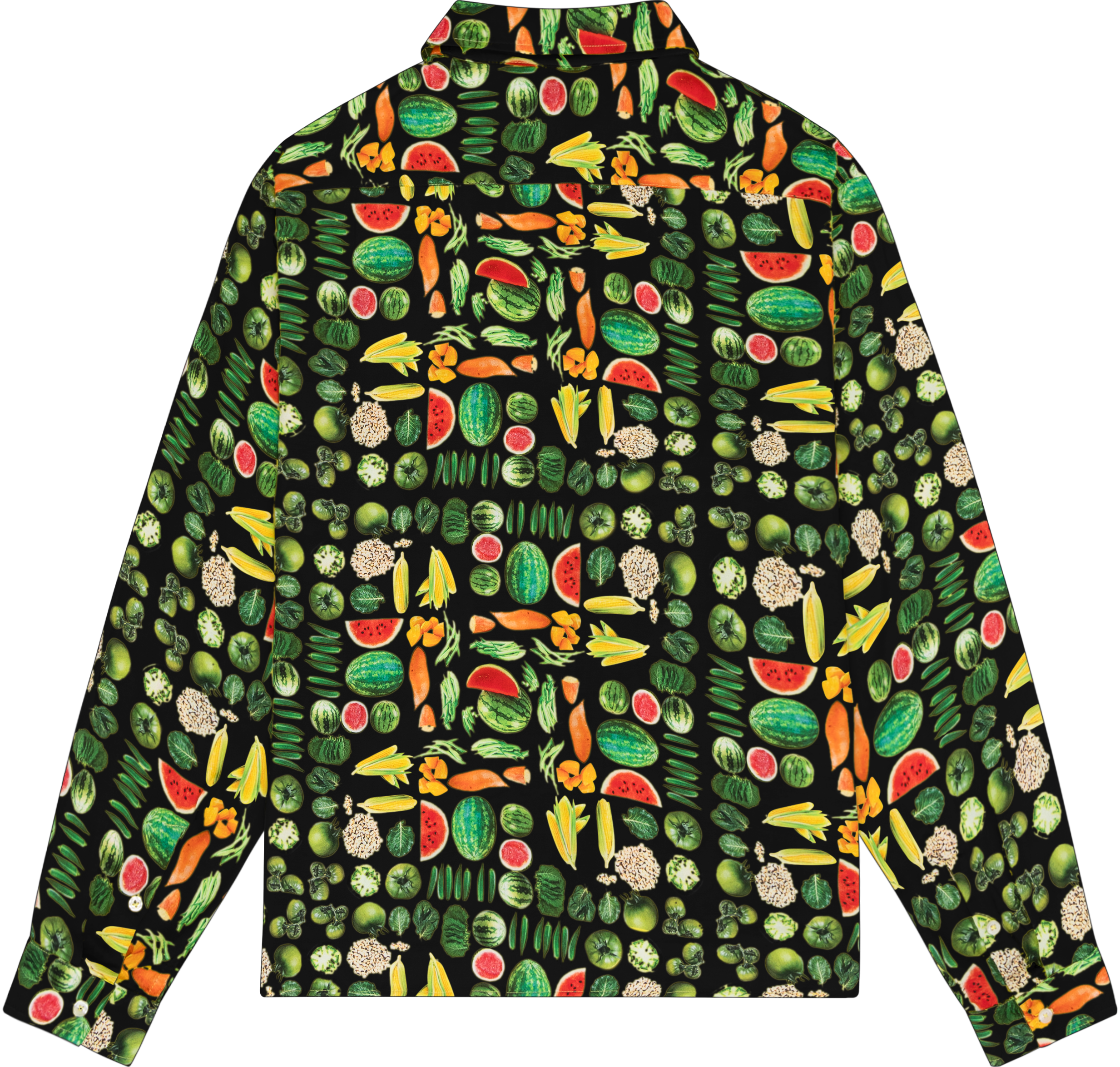 Fruit Collage Button Up
